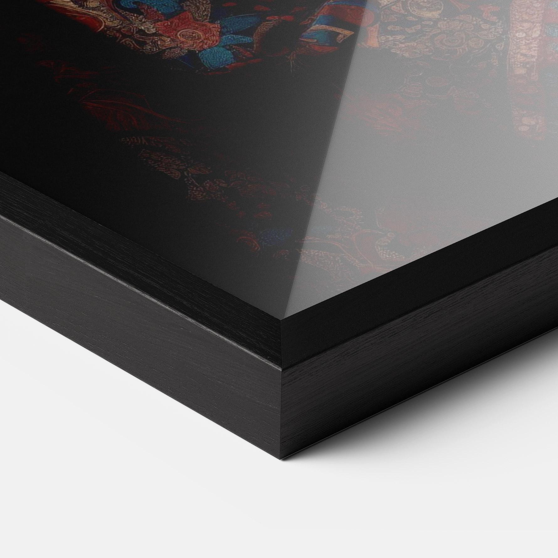 Keretezett Poszter Large Afro Head mockup 3