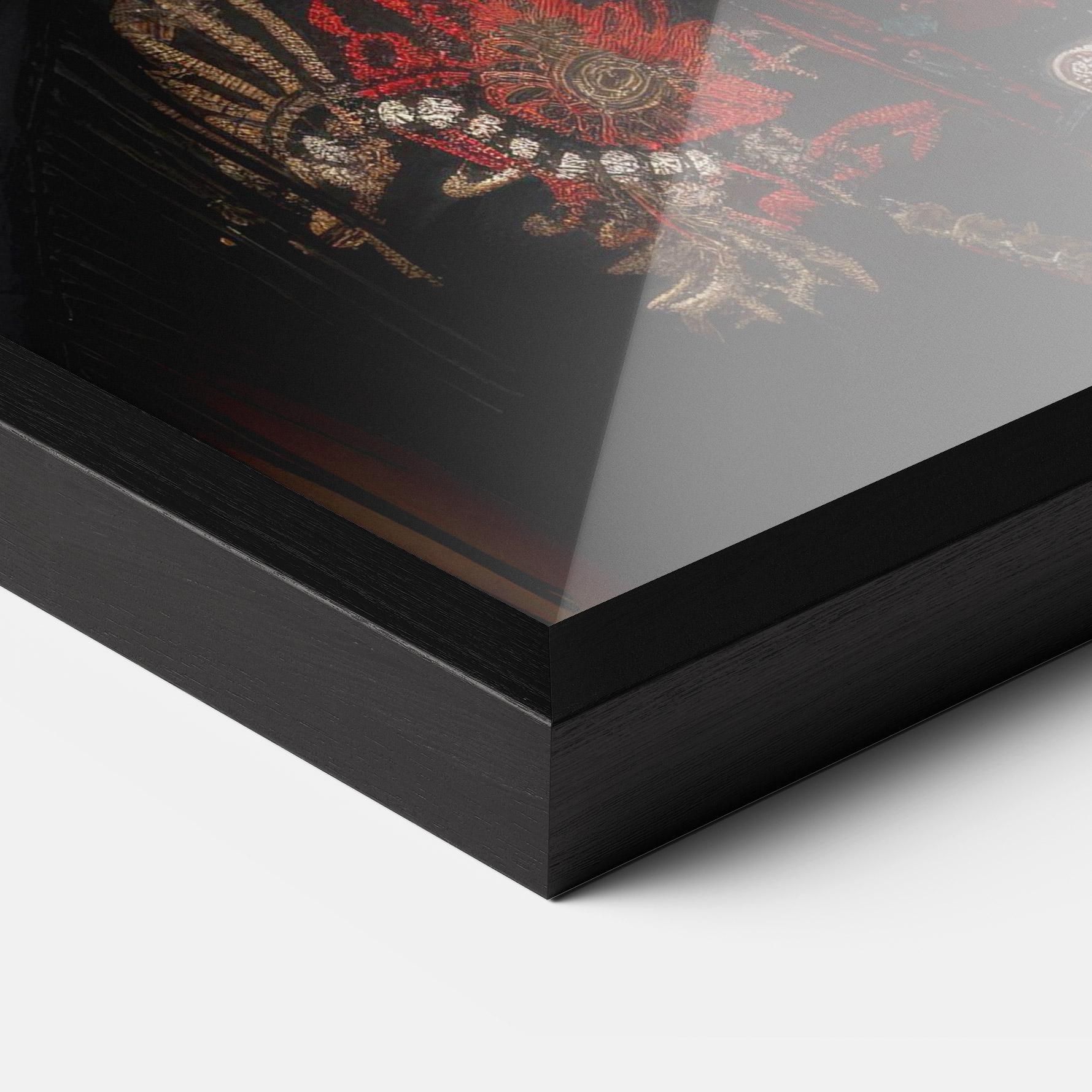 Keretezett Poszter Native American Long Hair mockup 3