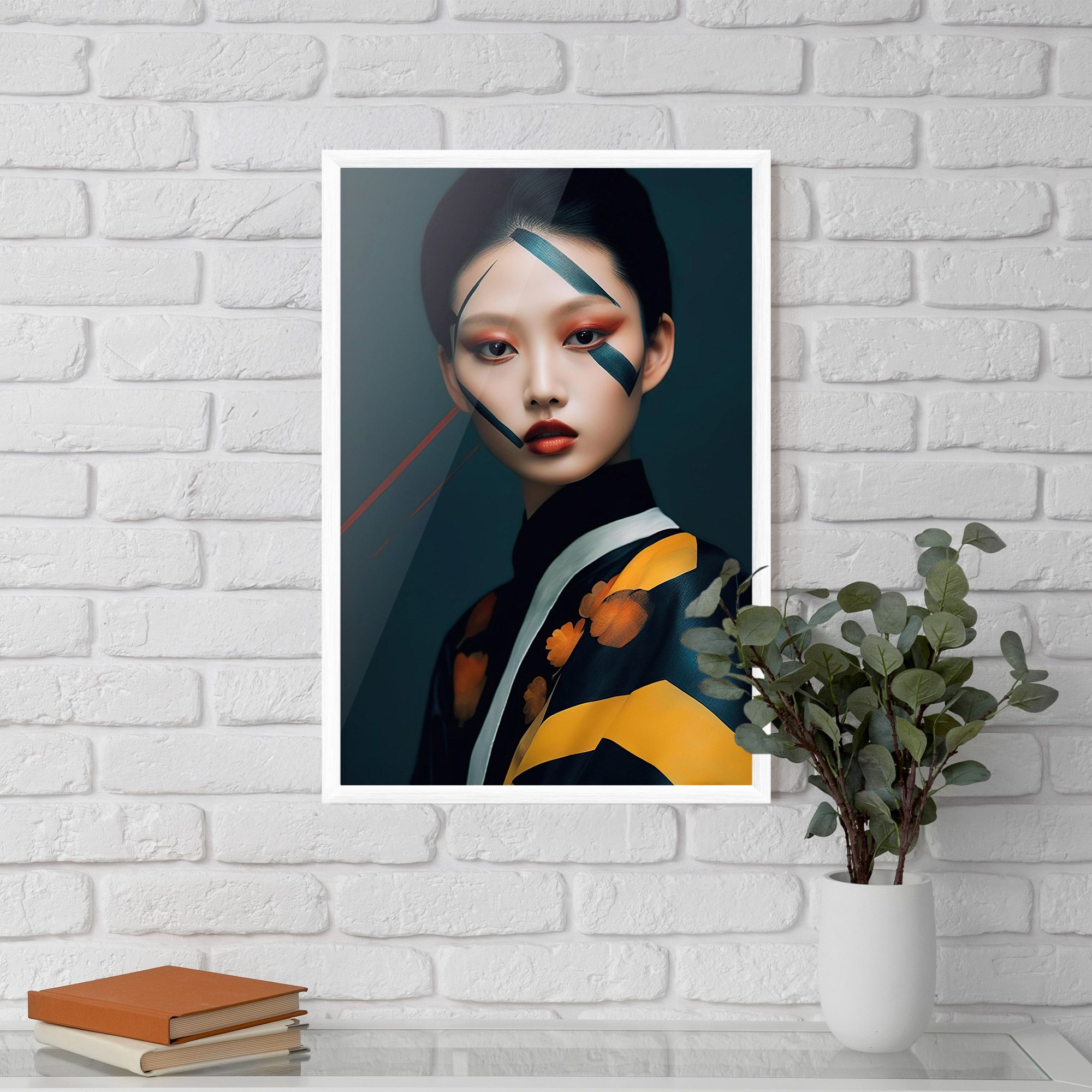 Asian Painted Woman mockup 5