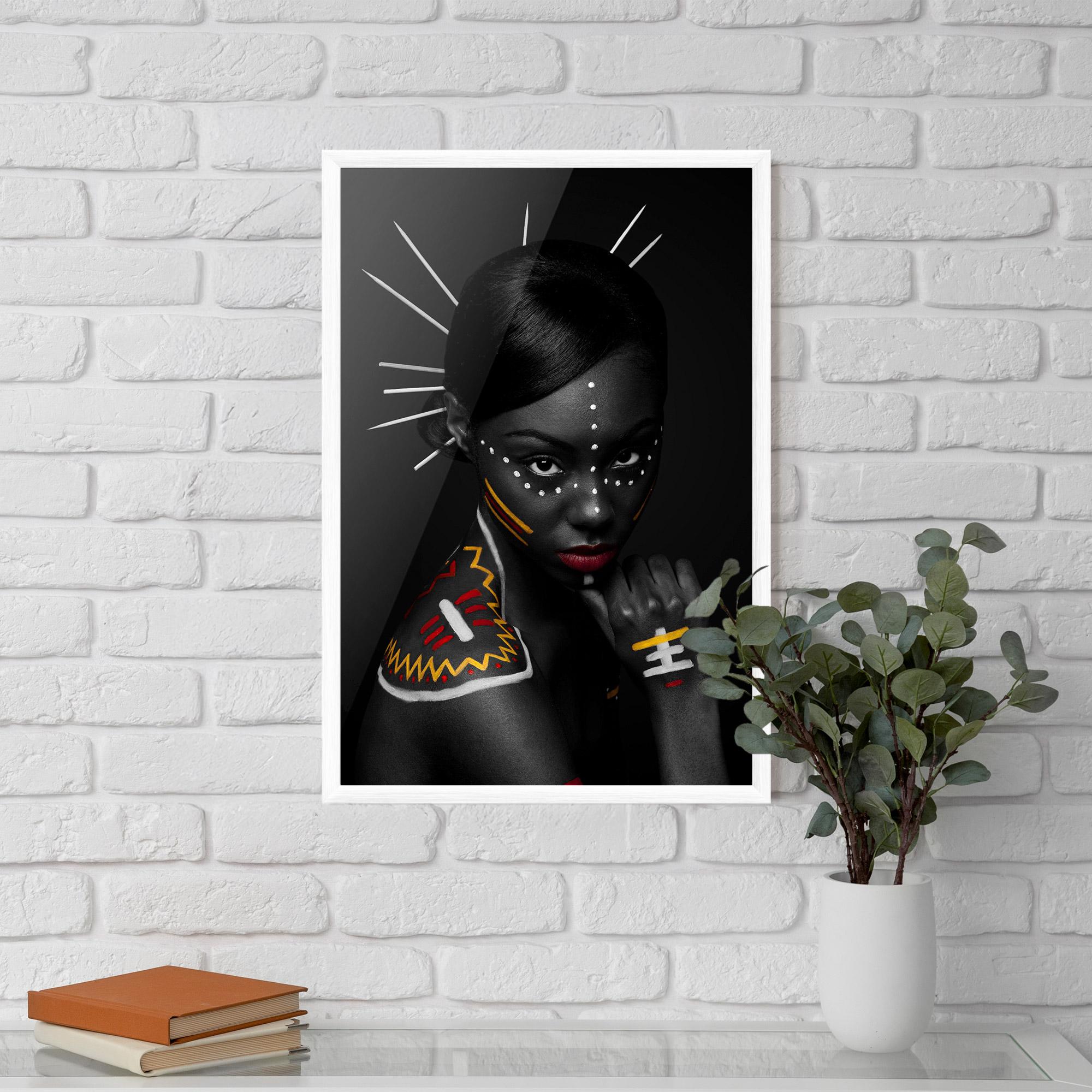 Keretezett Poszter Tribal Beauty mockup 5