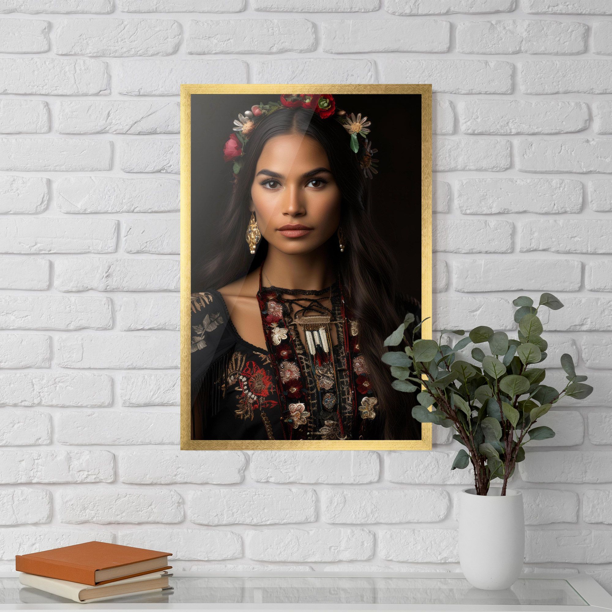 Native American Long Hair mockup 5