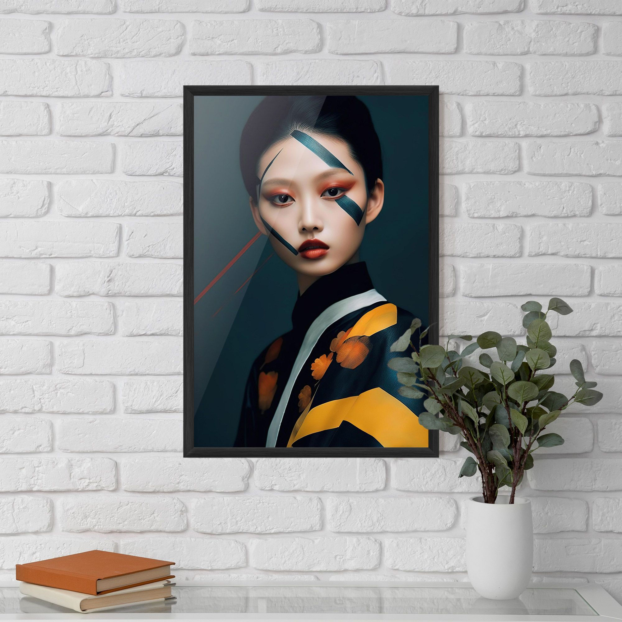 Asian Painted Woman mockup 5