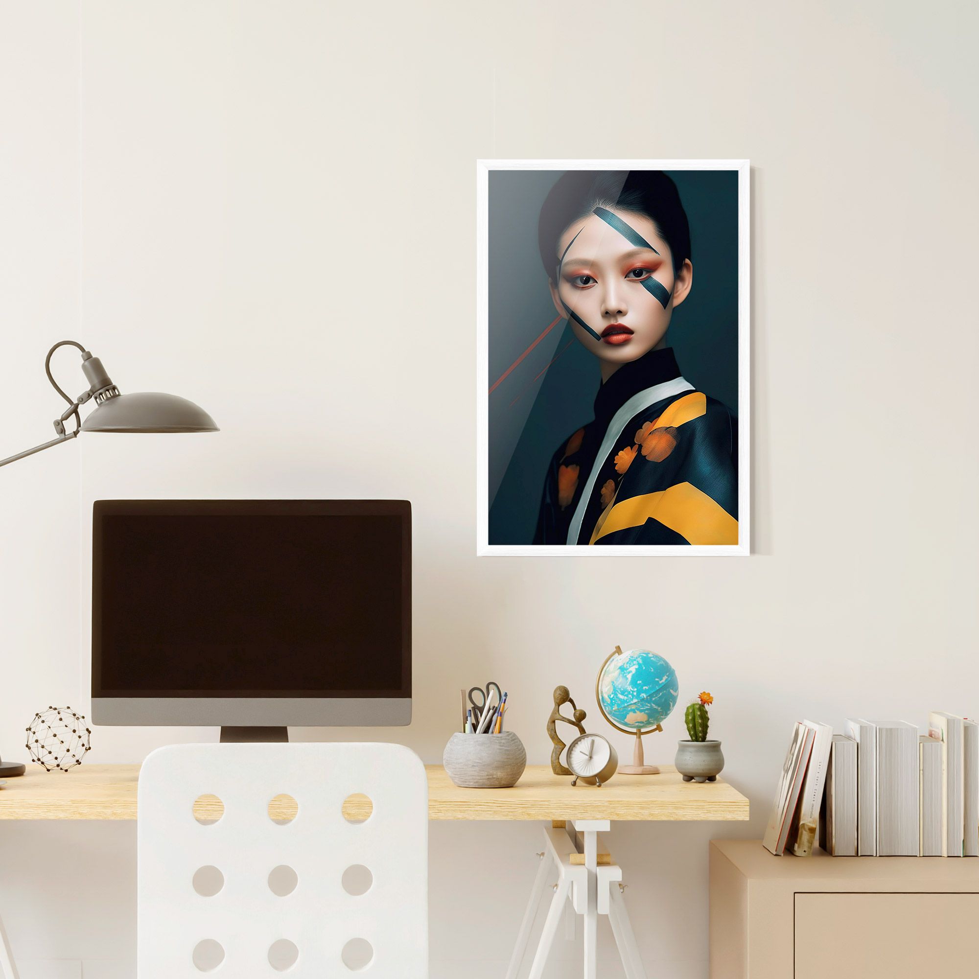Asian Painted Woman mockup 6