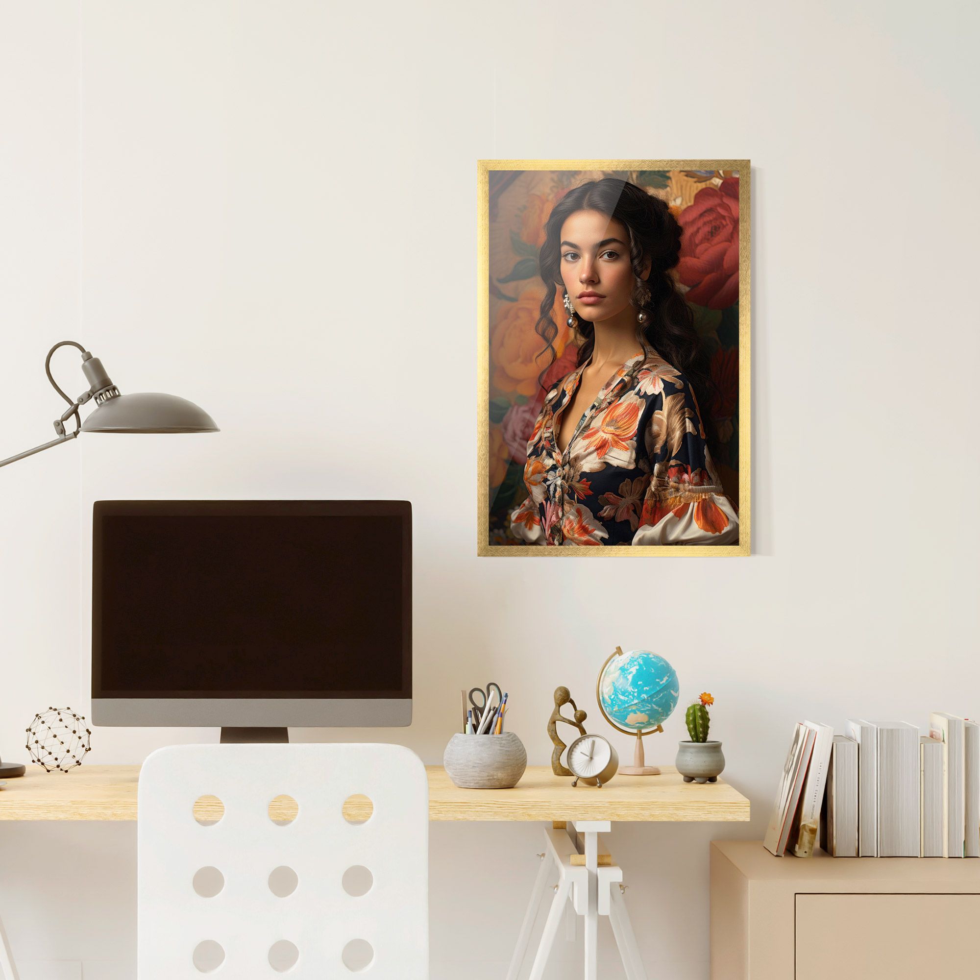 Floral Dress Lady mockup 6