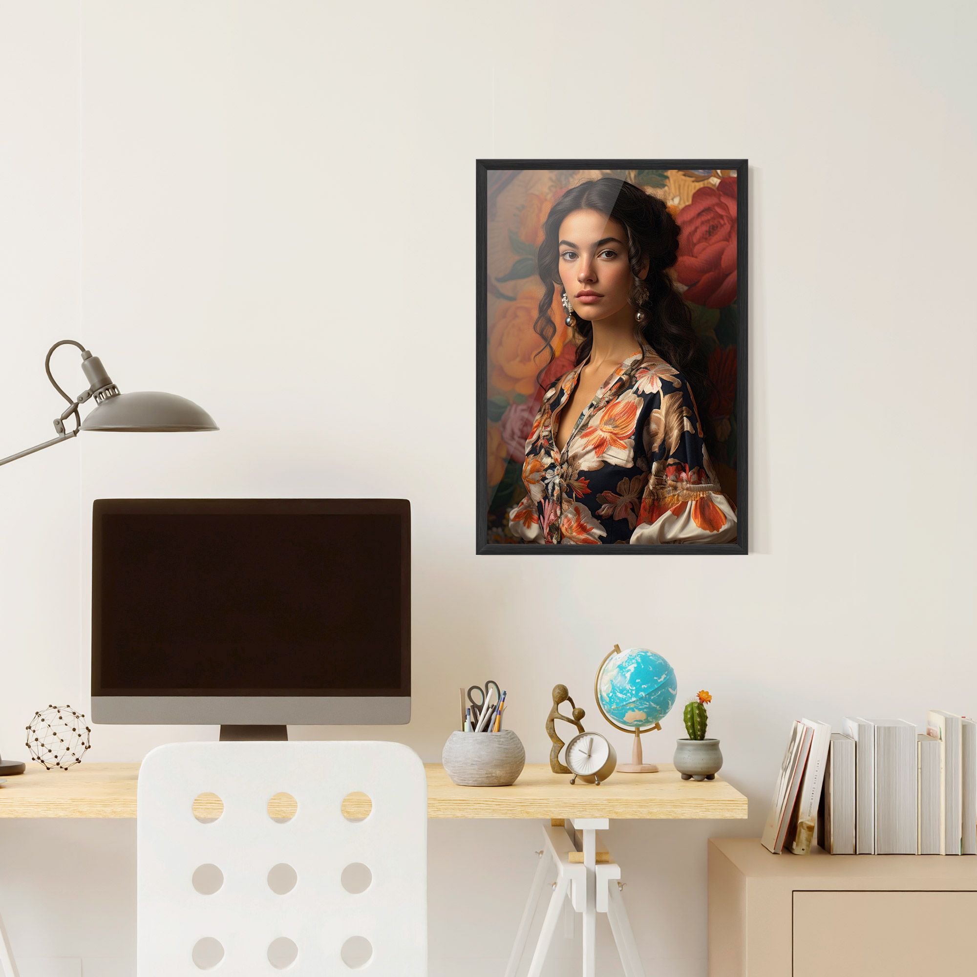 Floral Dress Lady mockup 6