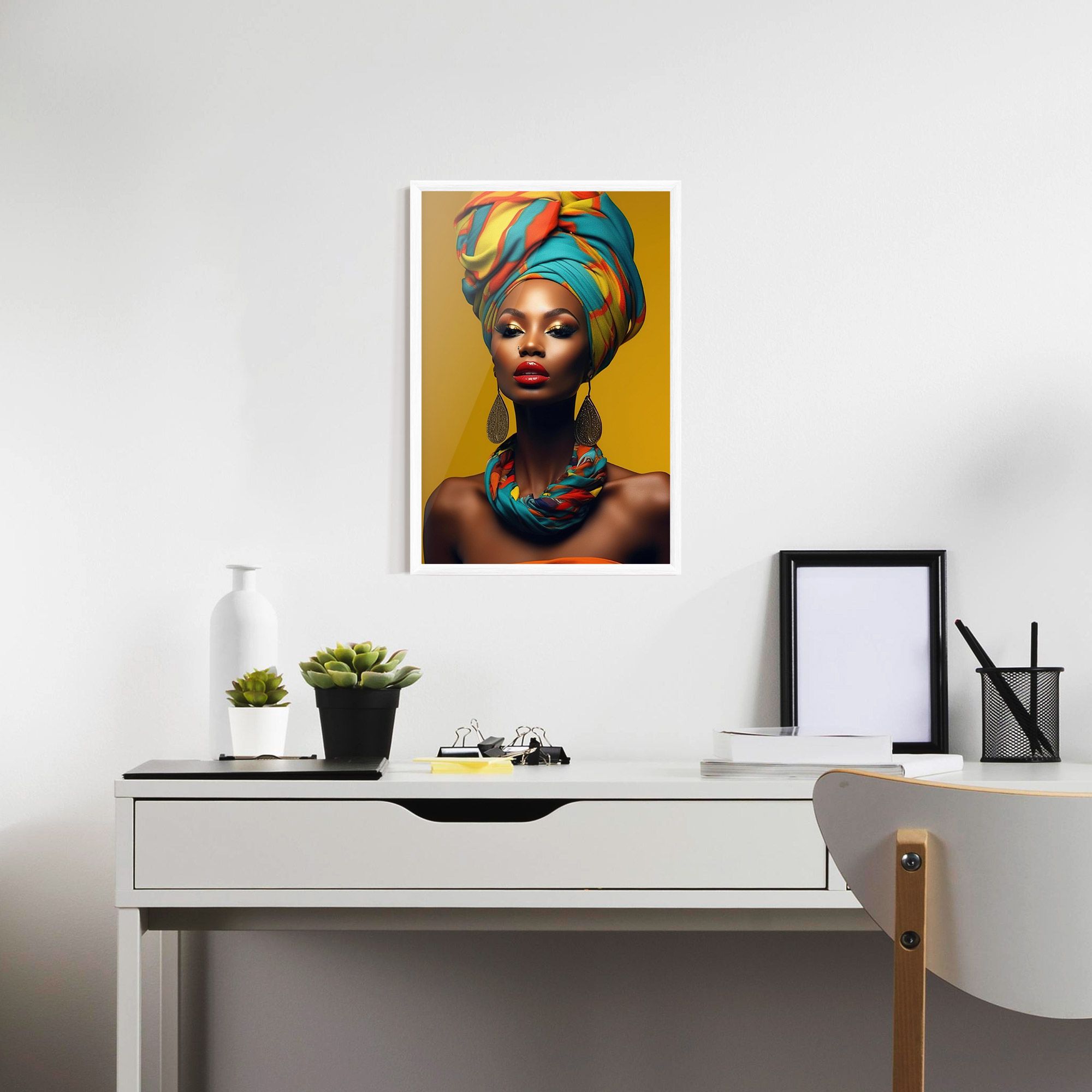 African Yellow Portrait mockup 7