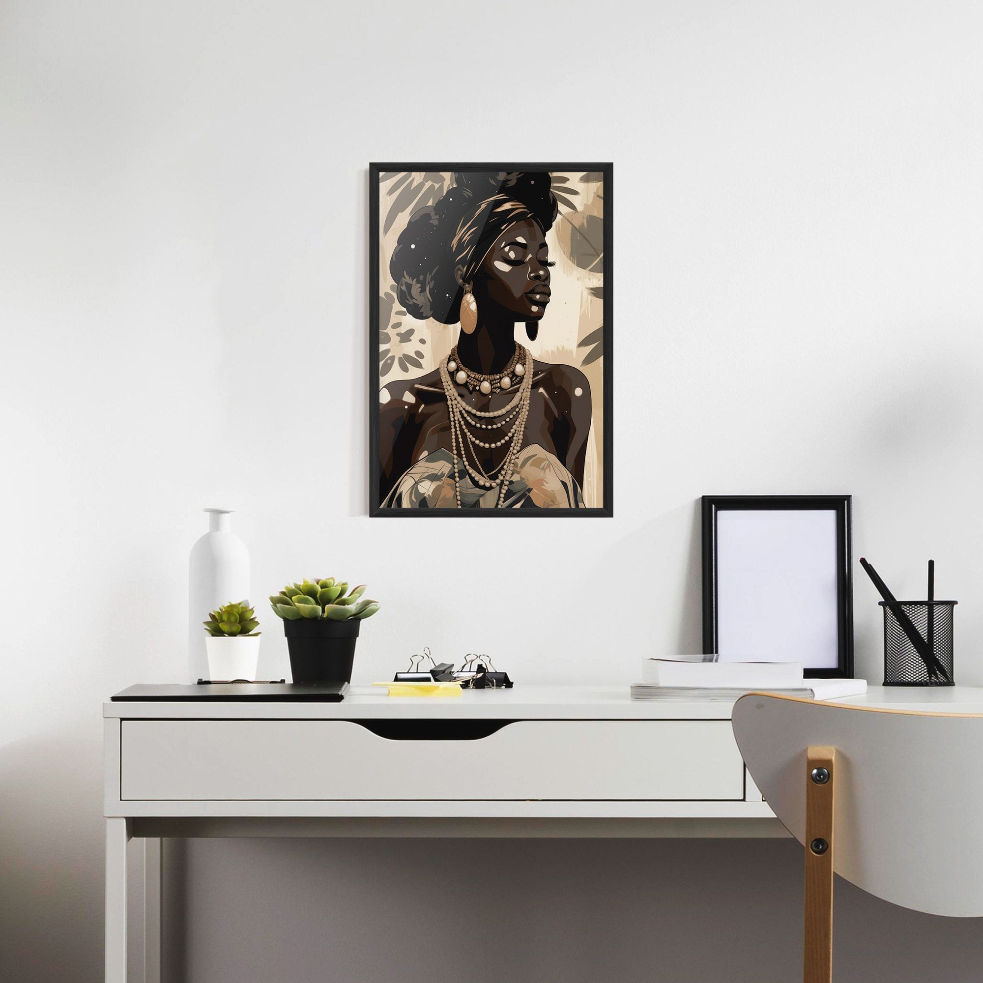 African Woman On Cream mockup 7