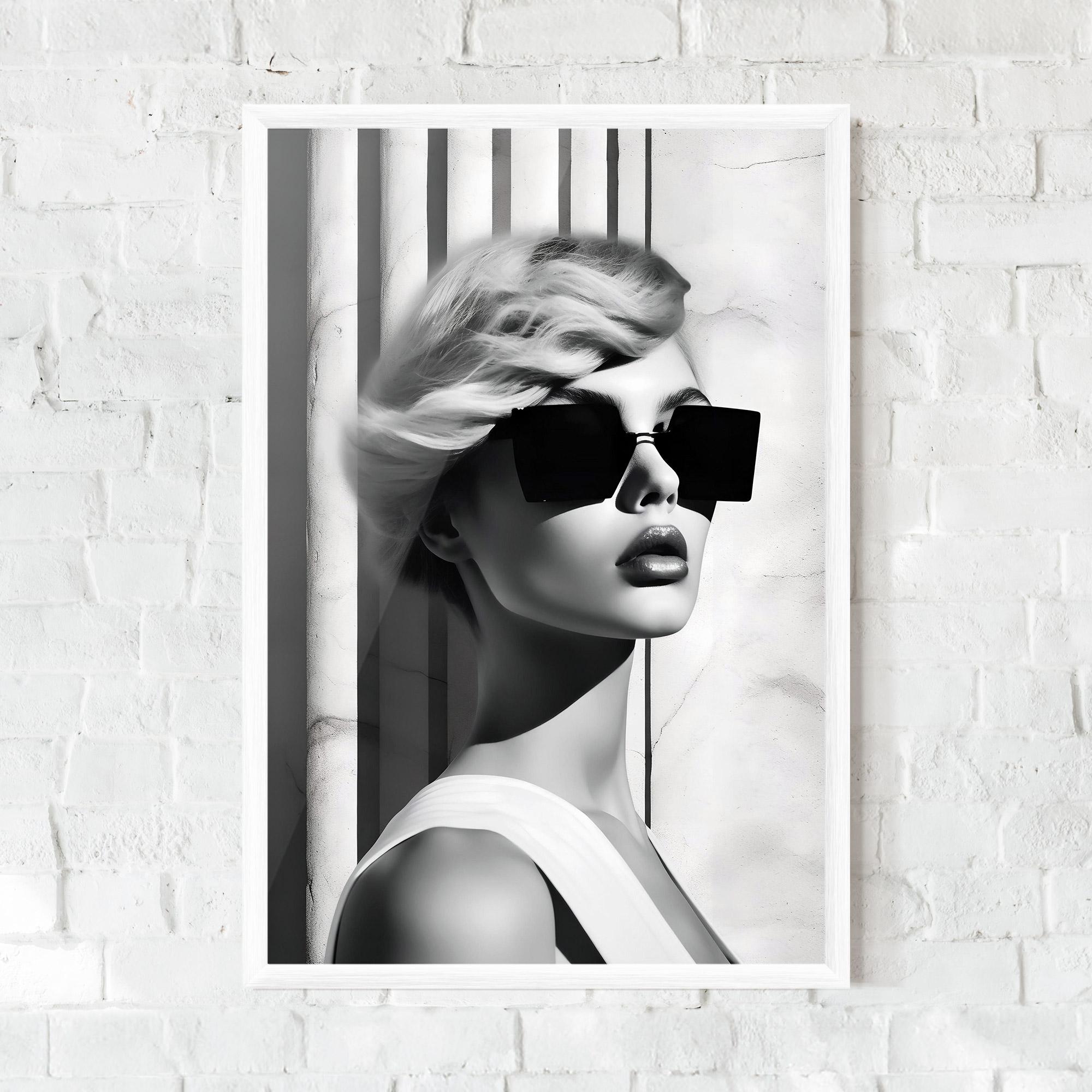 Keretezett Poszter Fashion Woman Glasses mockup 0
