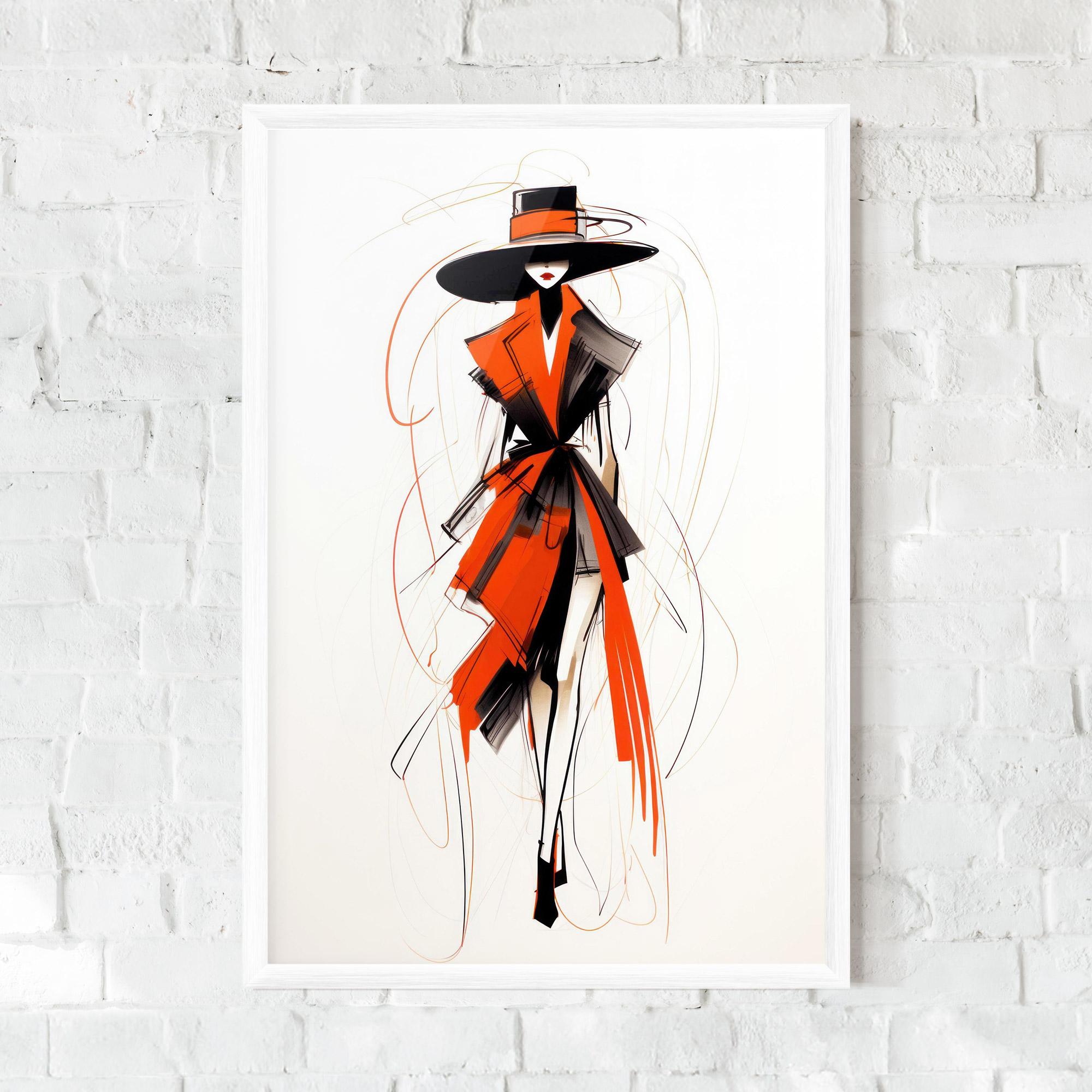 Keretezett Poszter Handdrawn Doodle mockup 0