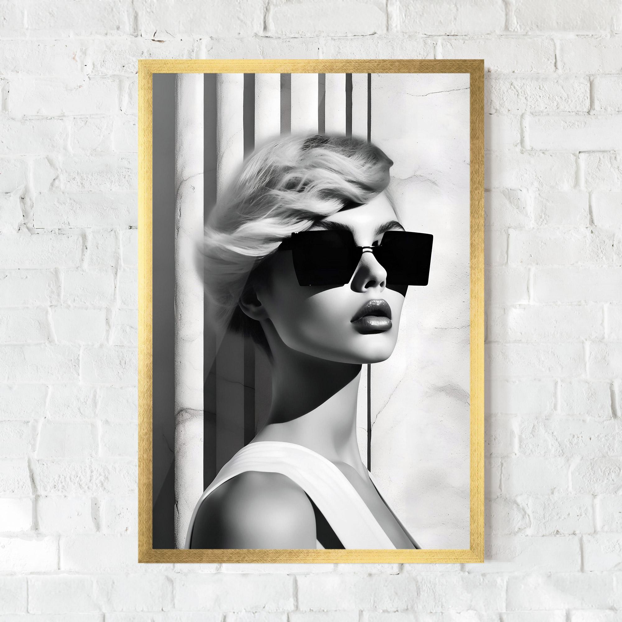 Keretezett Poszter Fashion Woman Glasses mockup 0