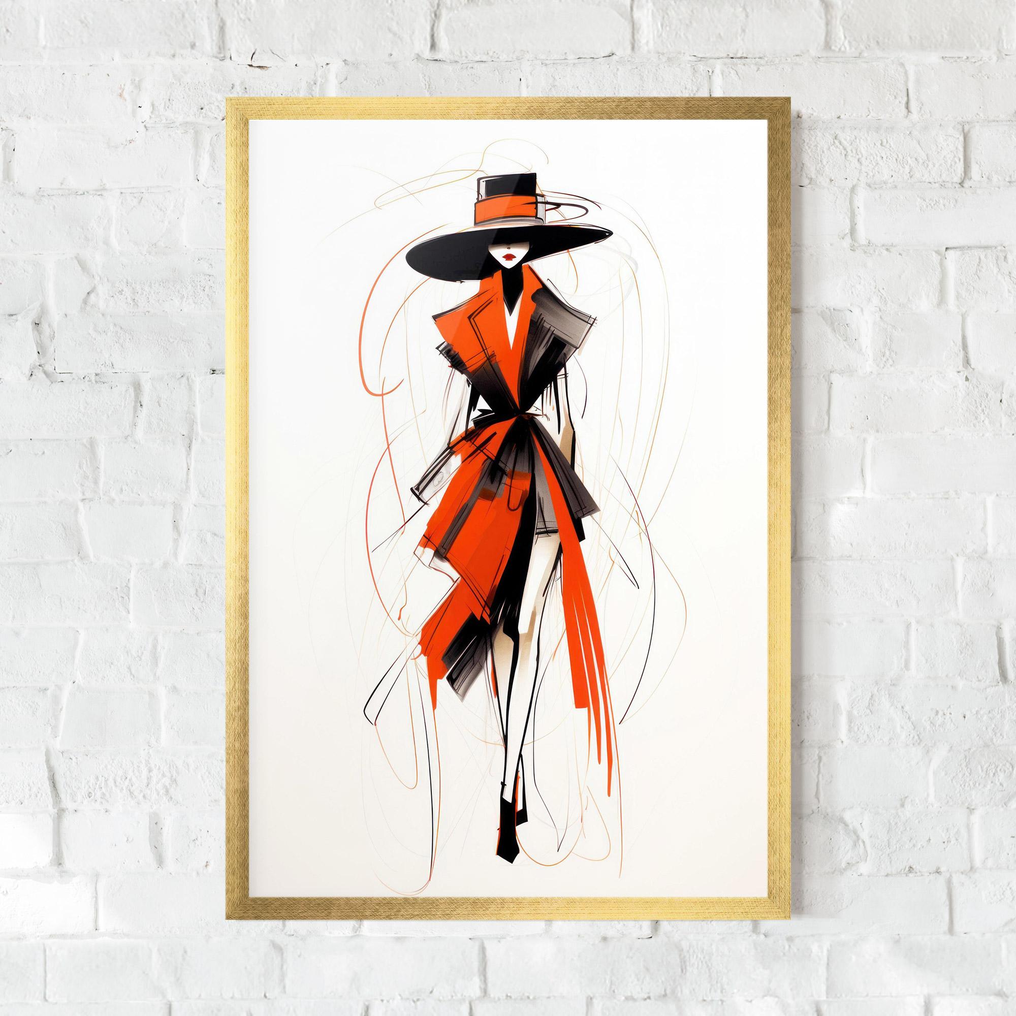 Keretezett Poszter Handdrawn Doodle mockup 0