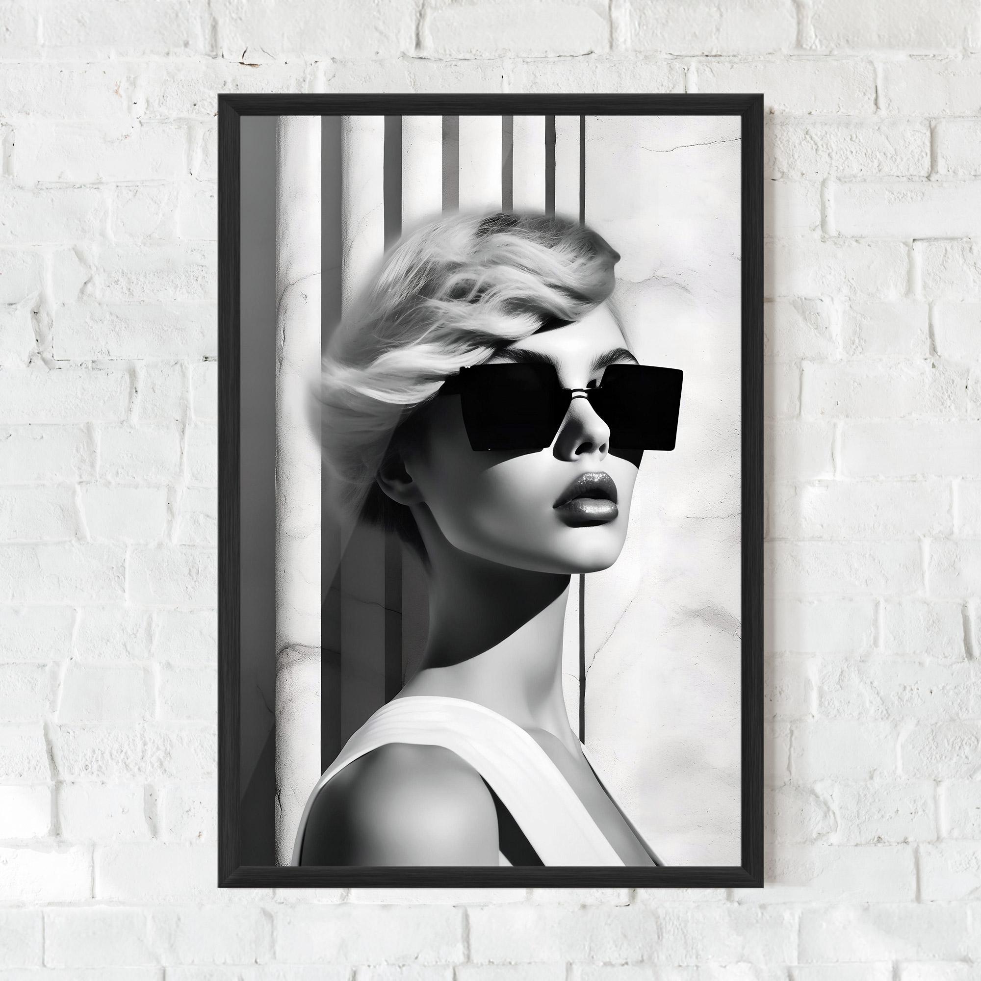 Keretezett Poszter Fashion Woman Glasses mockup 0