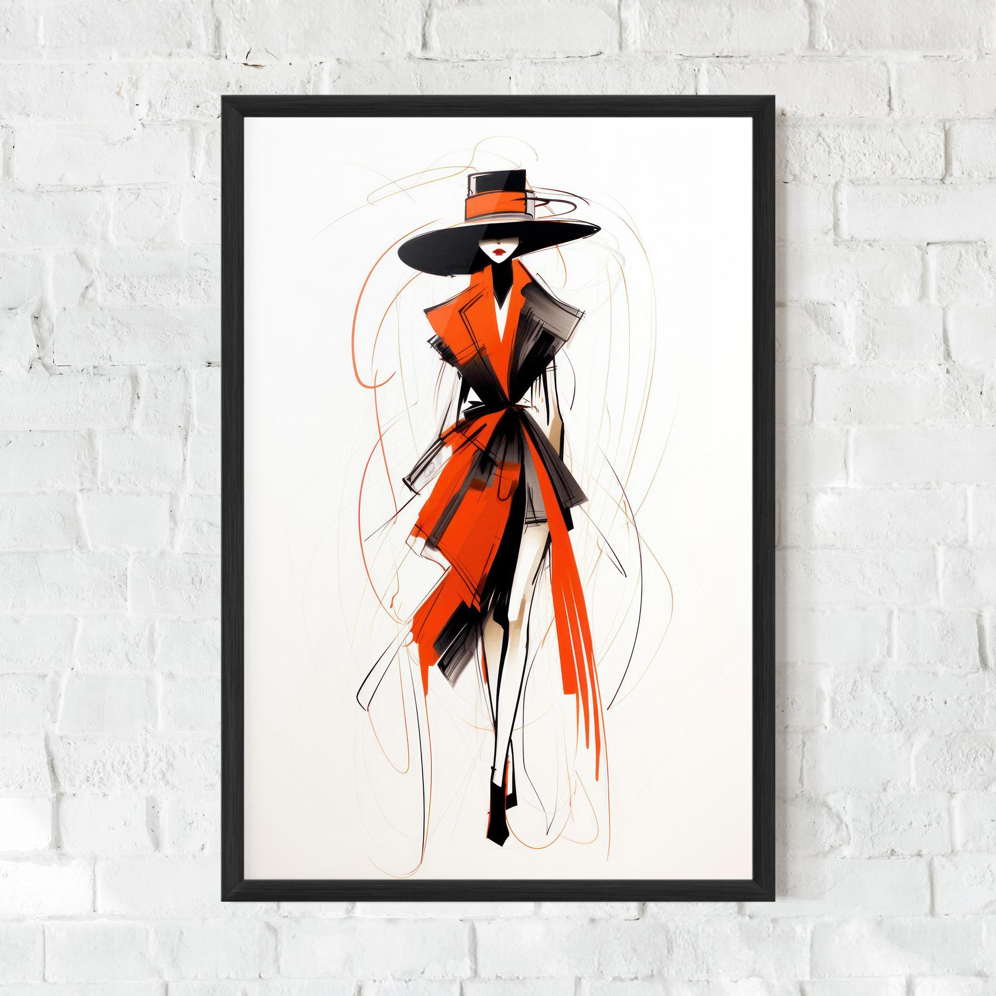 Keretezett Poszter Handdrawn Doodle mockup 0