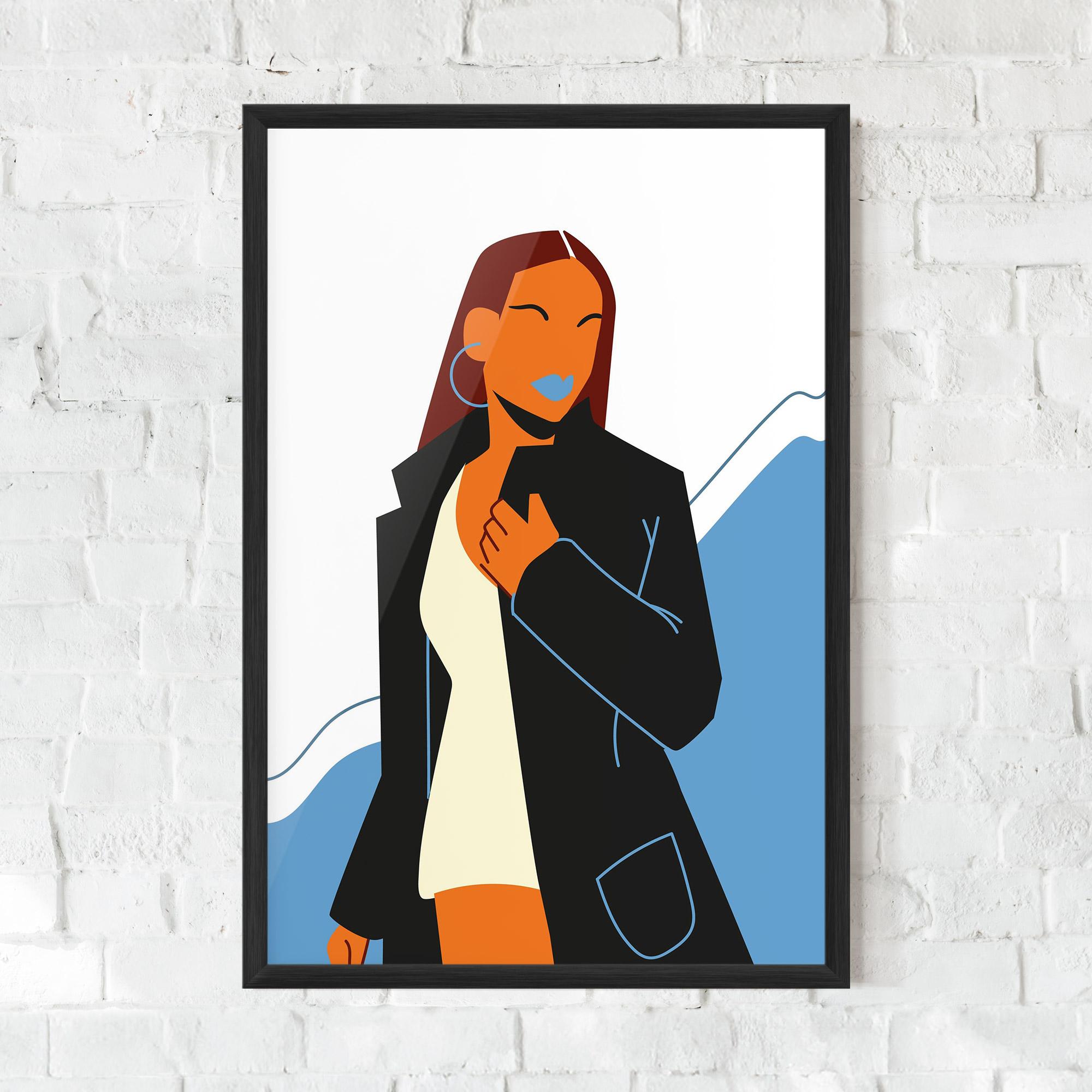 Keretezett Poszter Modern Fashion Set_2 mockup 0