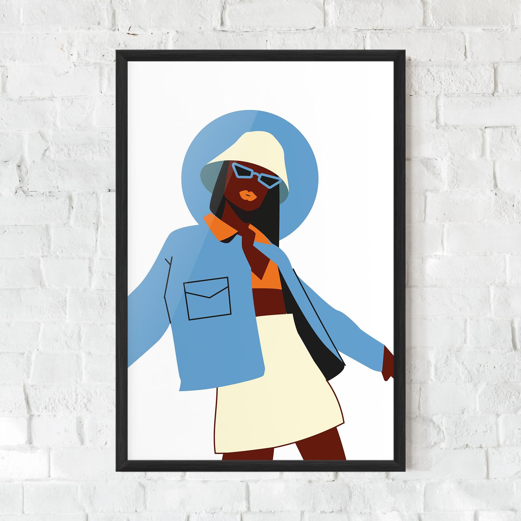 Keretezett Poszter Modern Fashion Set_3 mockup 0