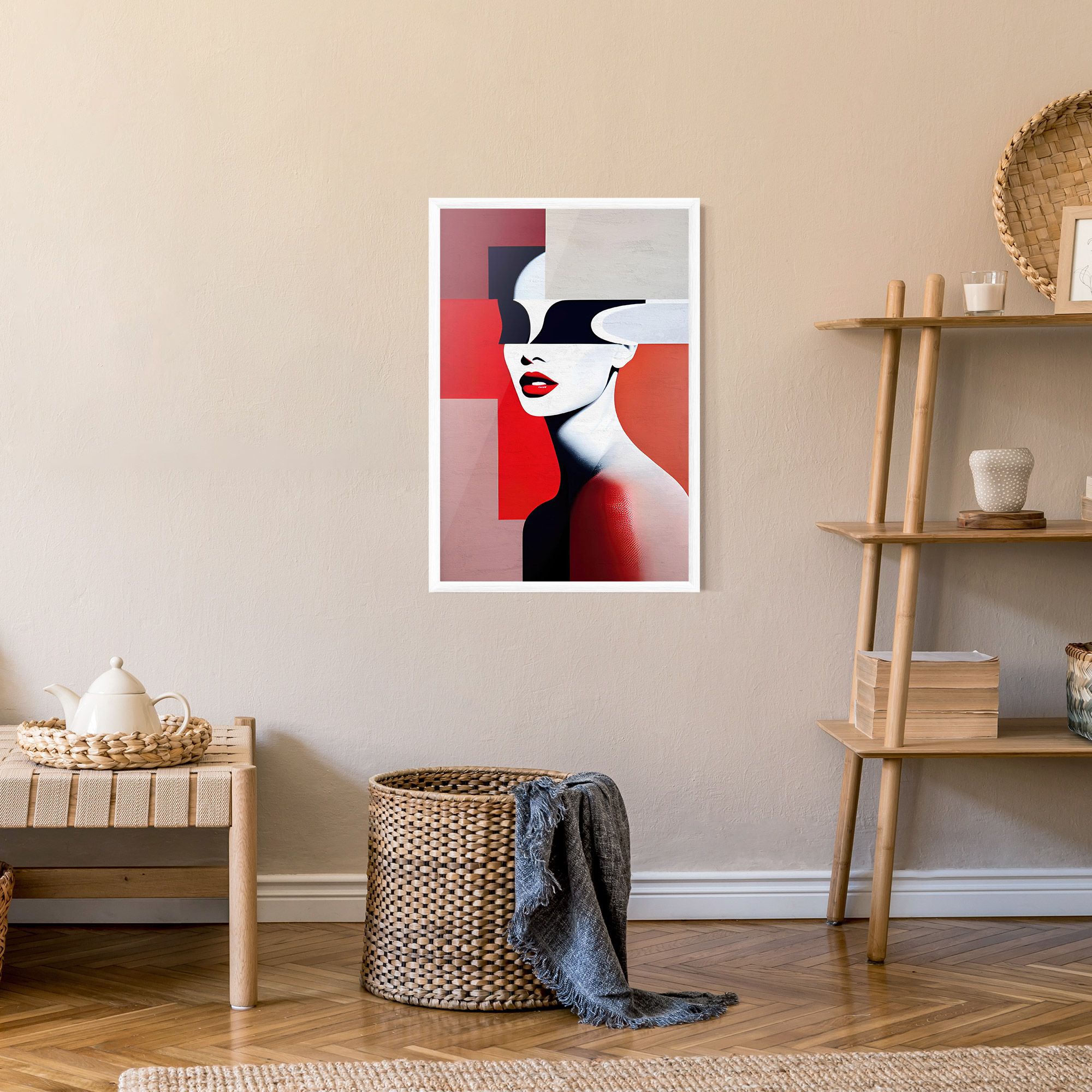 Interesting Woman Art mockup 9