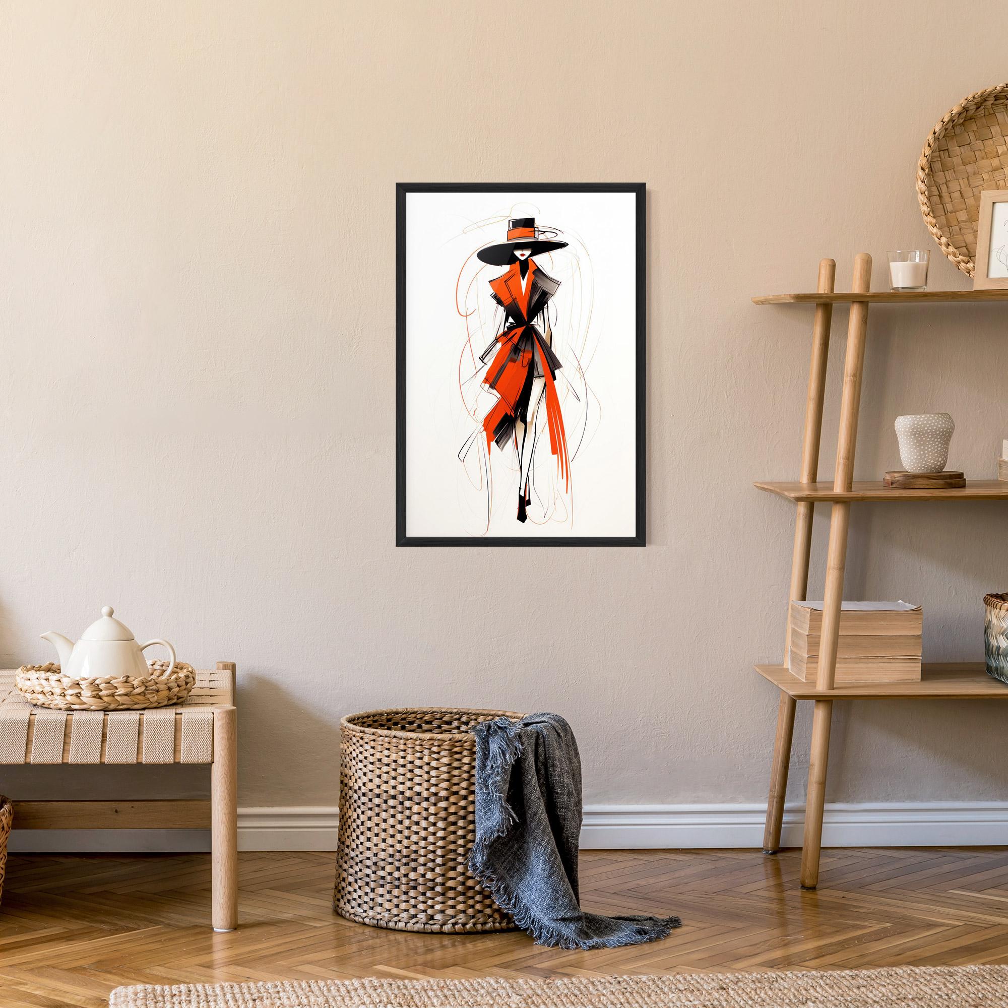 Keretezett Poszter Handdrawn Doodle mockup 9