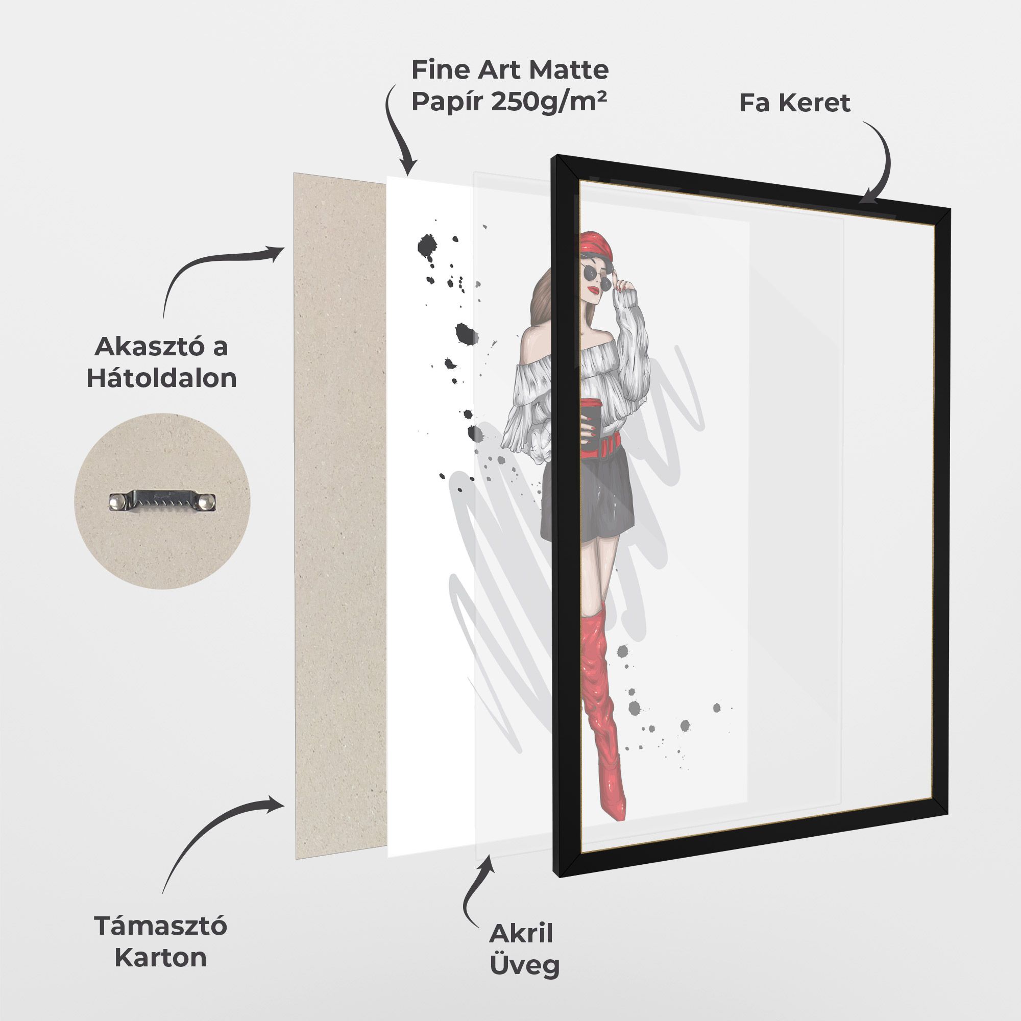 Red Tall Boots Woman mockup 1