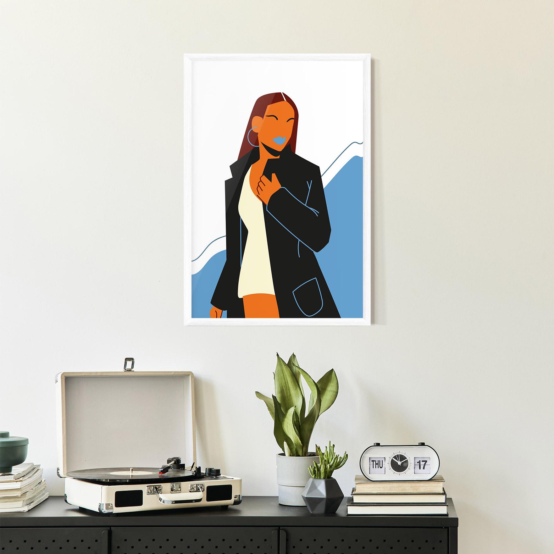 Keretezett Poszter Modern Fashion Set_2 mockup 2