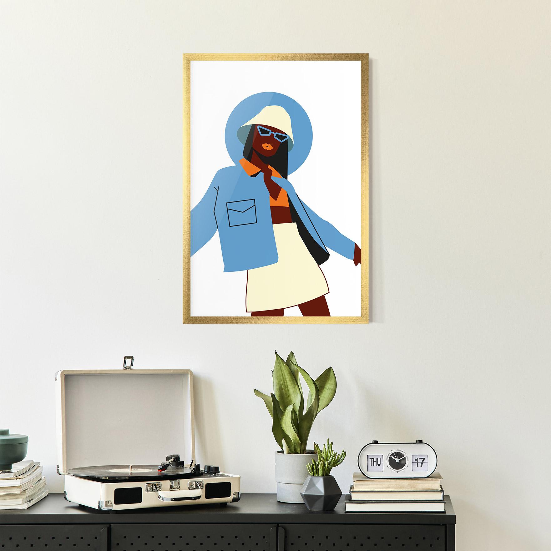 Keretezett Poszter Modern Fashion Set_3 mockup 2