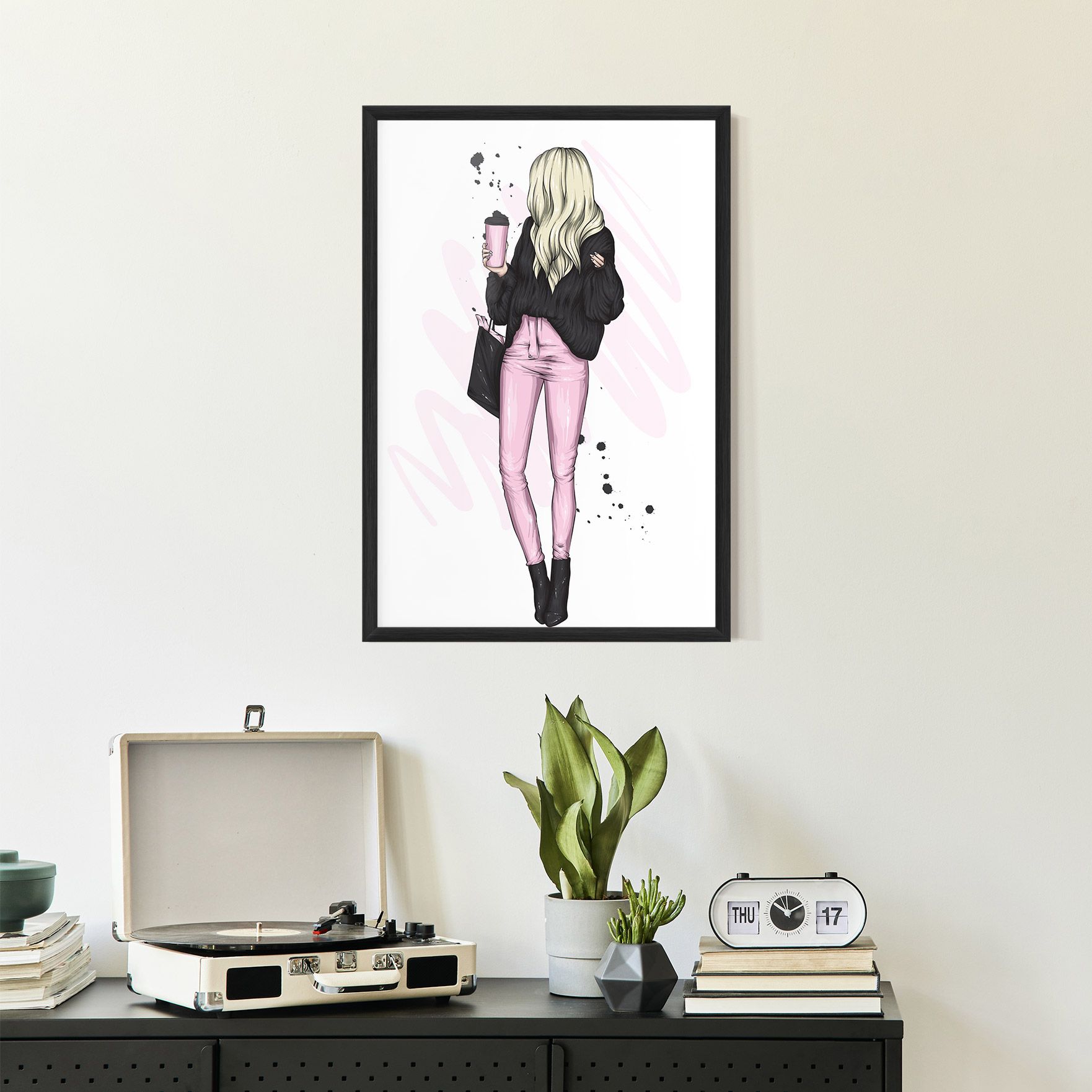 Black Pink Outfit mockup 2