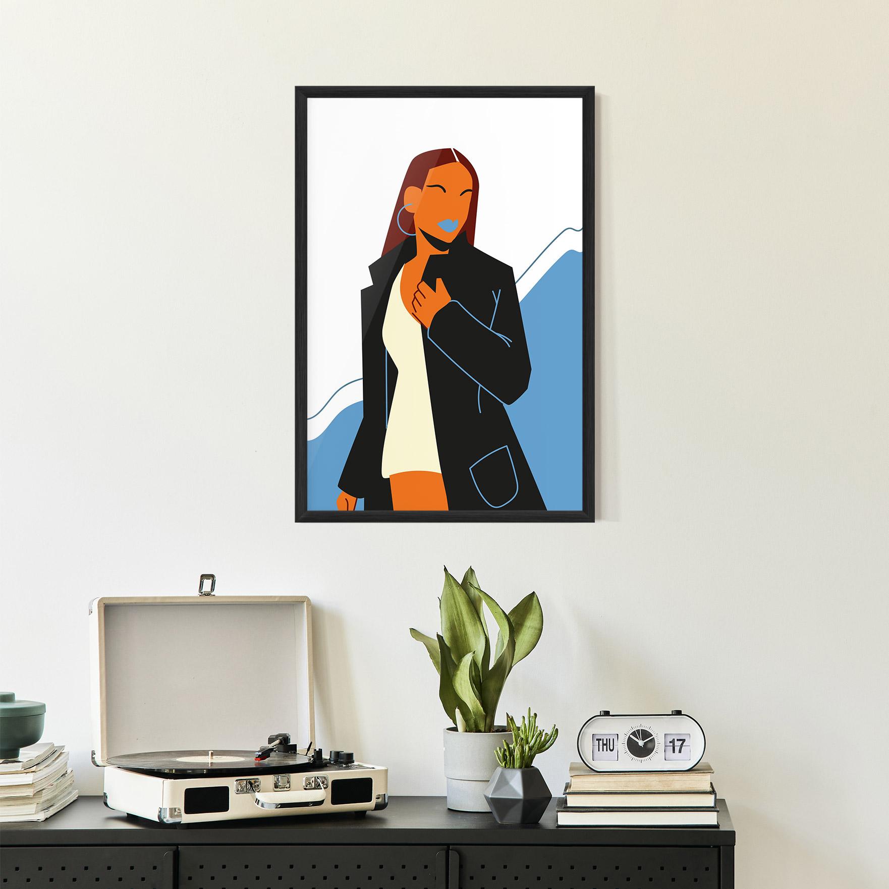 Keretezett Poszter Modern Fashion Set_2 mockup 2