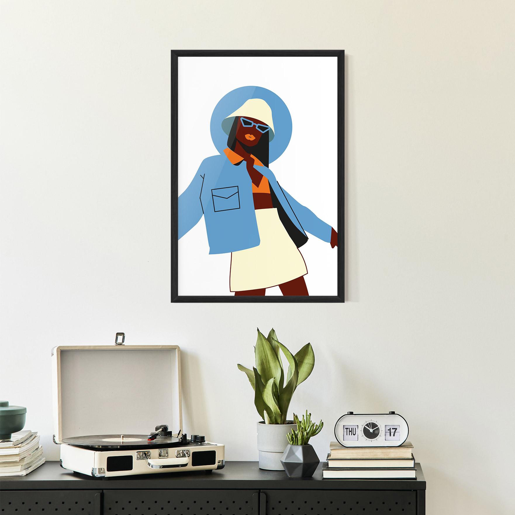 Keretezett Poszter Modern Fashion Set_3 mockup 2