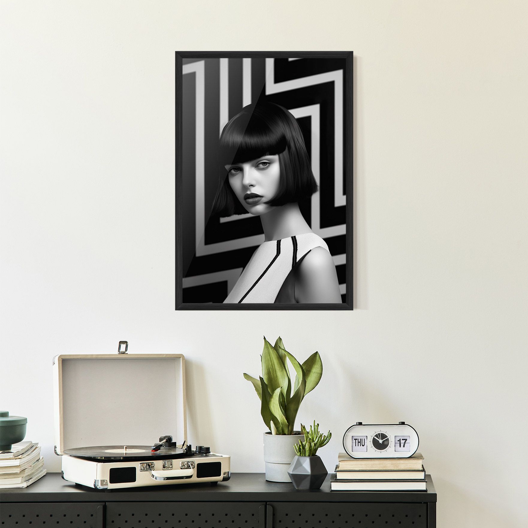 Woman Abstract Art mockup 2