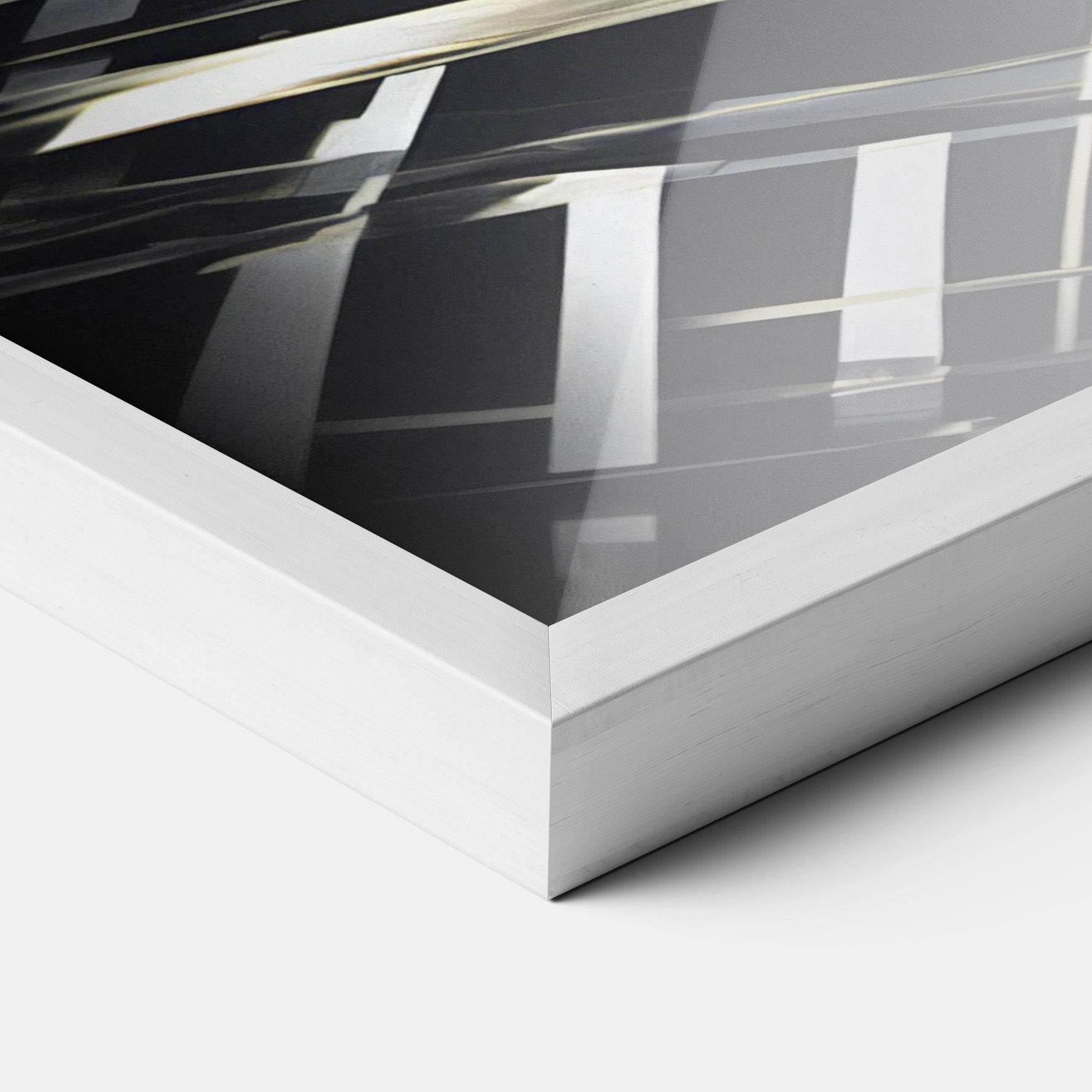 Keretezett Poszter Futuristic Make Up Woman mockup 3