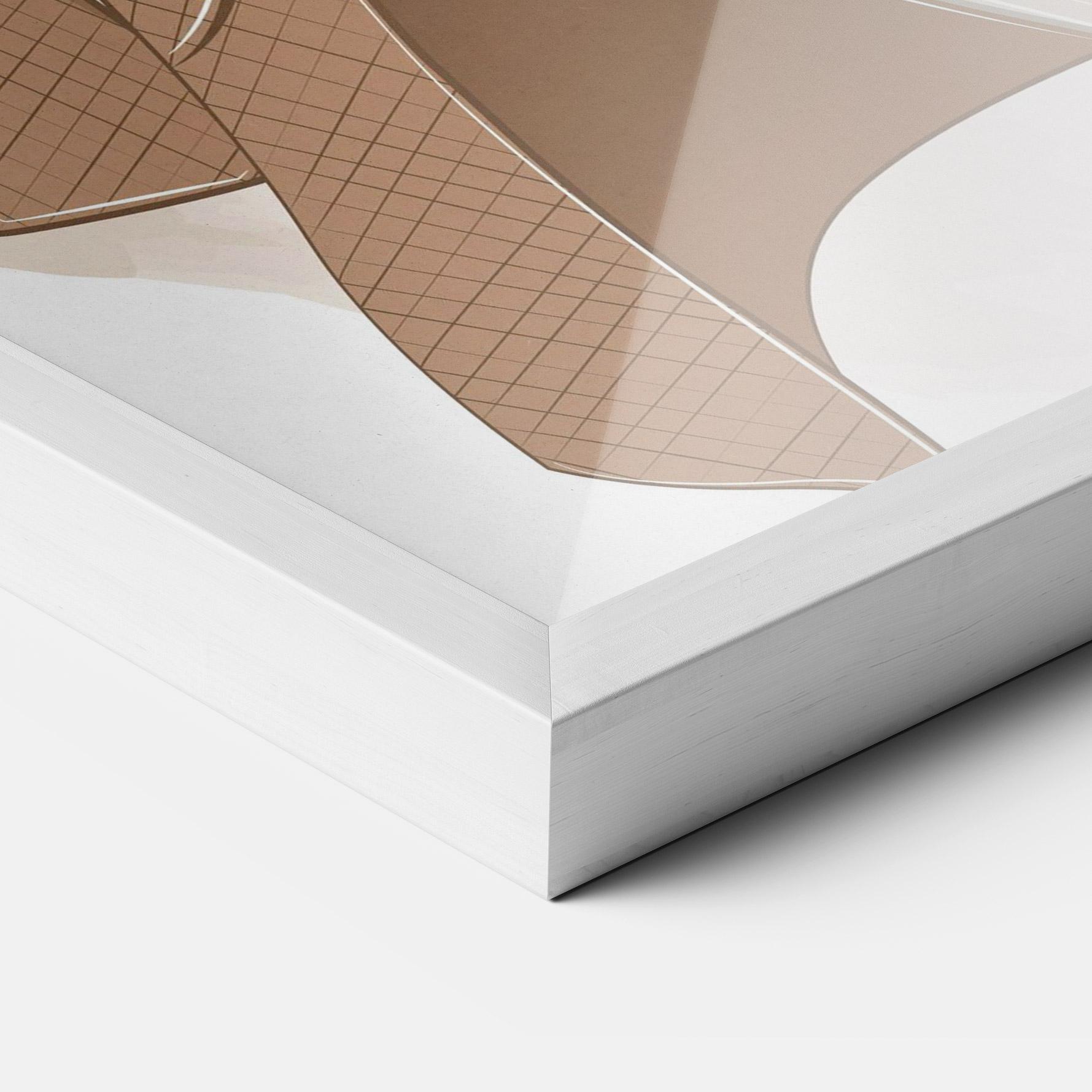 Keretezett Poszter Modern Coffee Outfit mockup 3