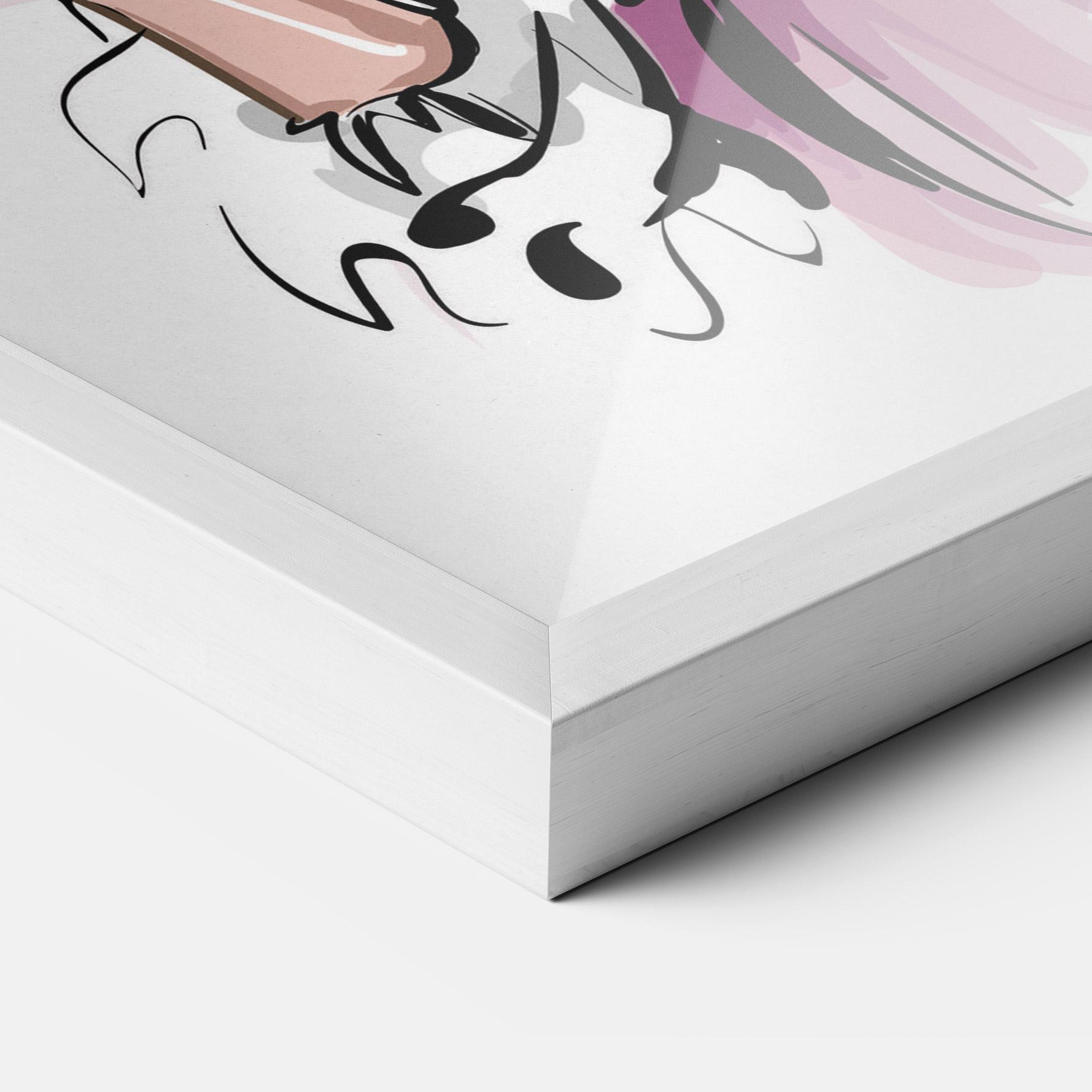 Keretezett Poszter Pink Style mockup 3