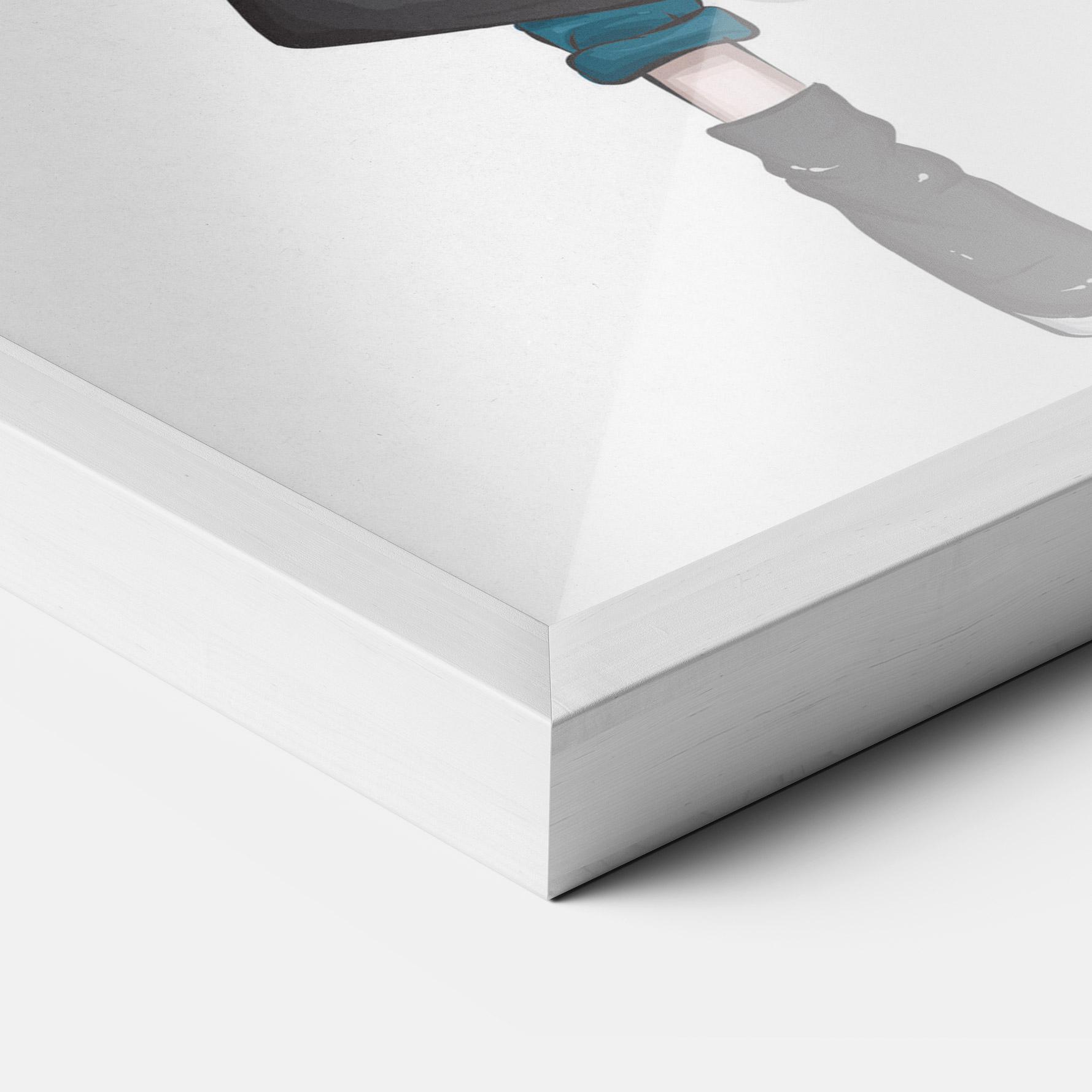 Keretezett Poszter Red Coat mockup 3