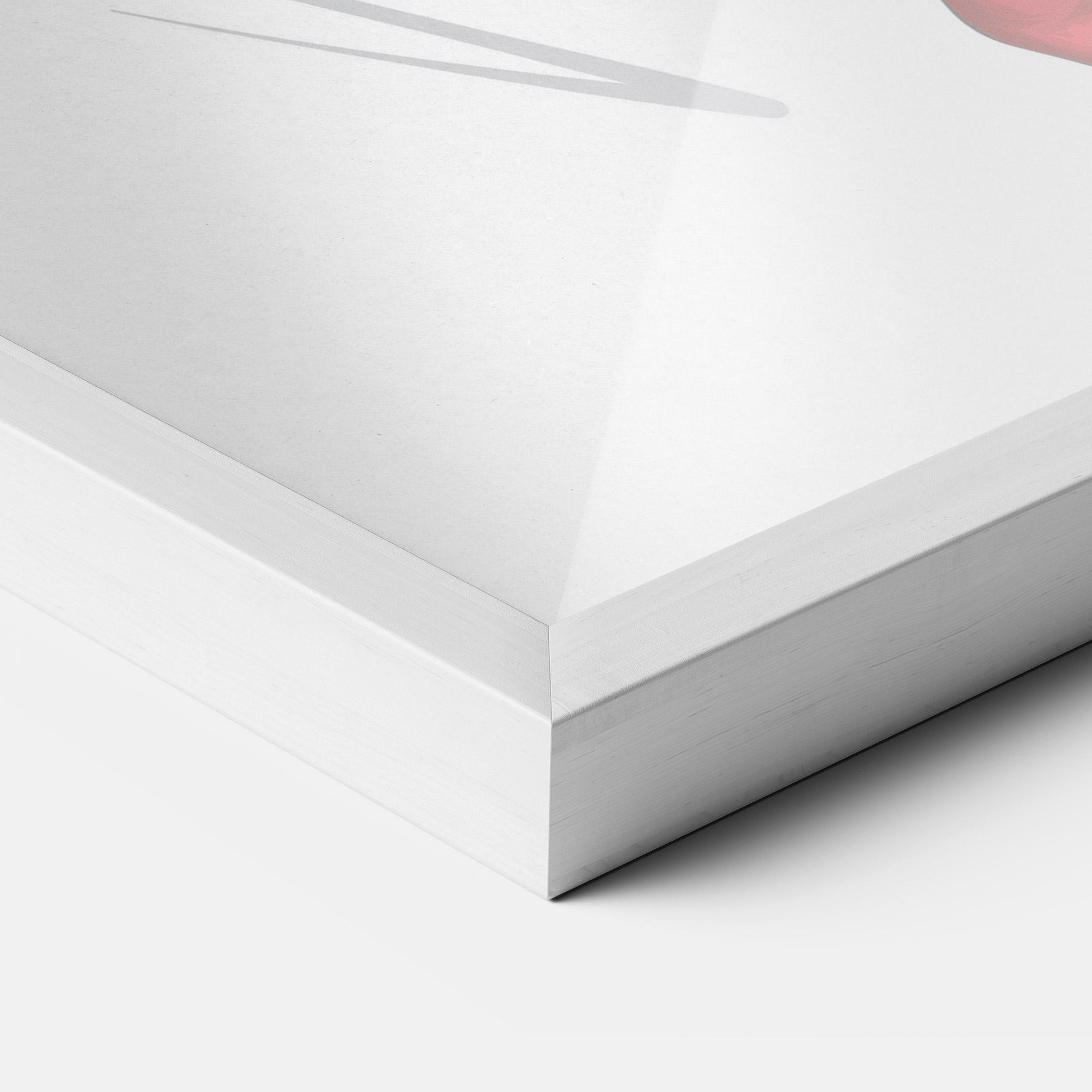 Keretezett Poszter Red Tall Boots Woman mockup 3