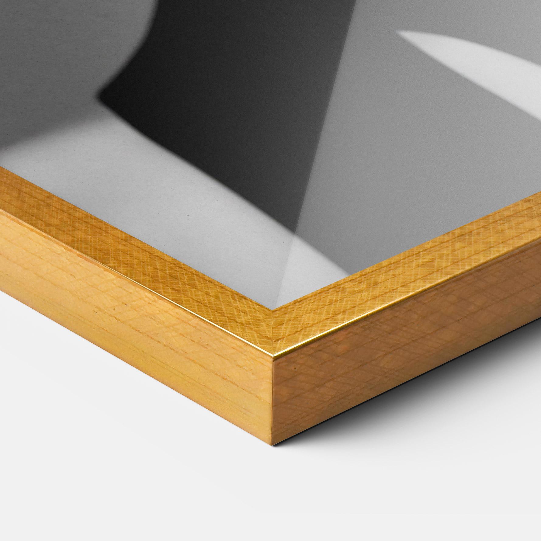 Keretezett Poszter Black Lines On Face mockup 3