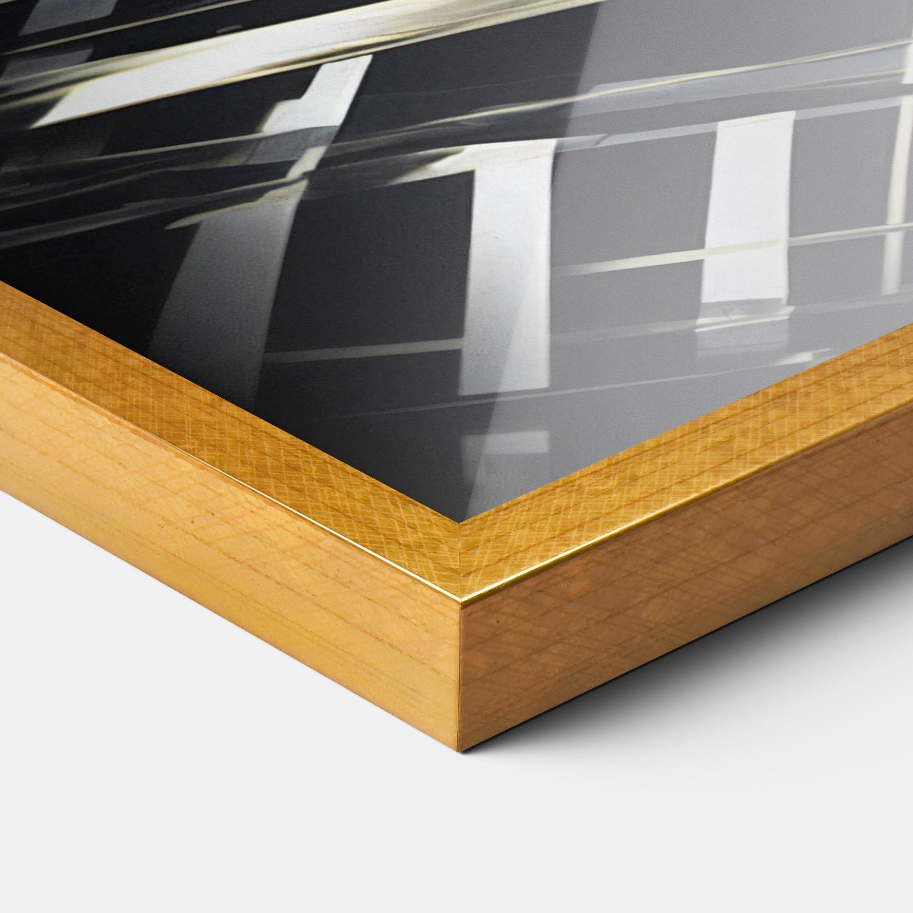 Keretezett Poszter Futuristic Make Up Woman mockup 3