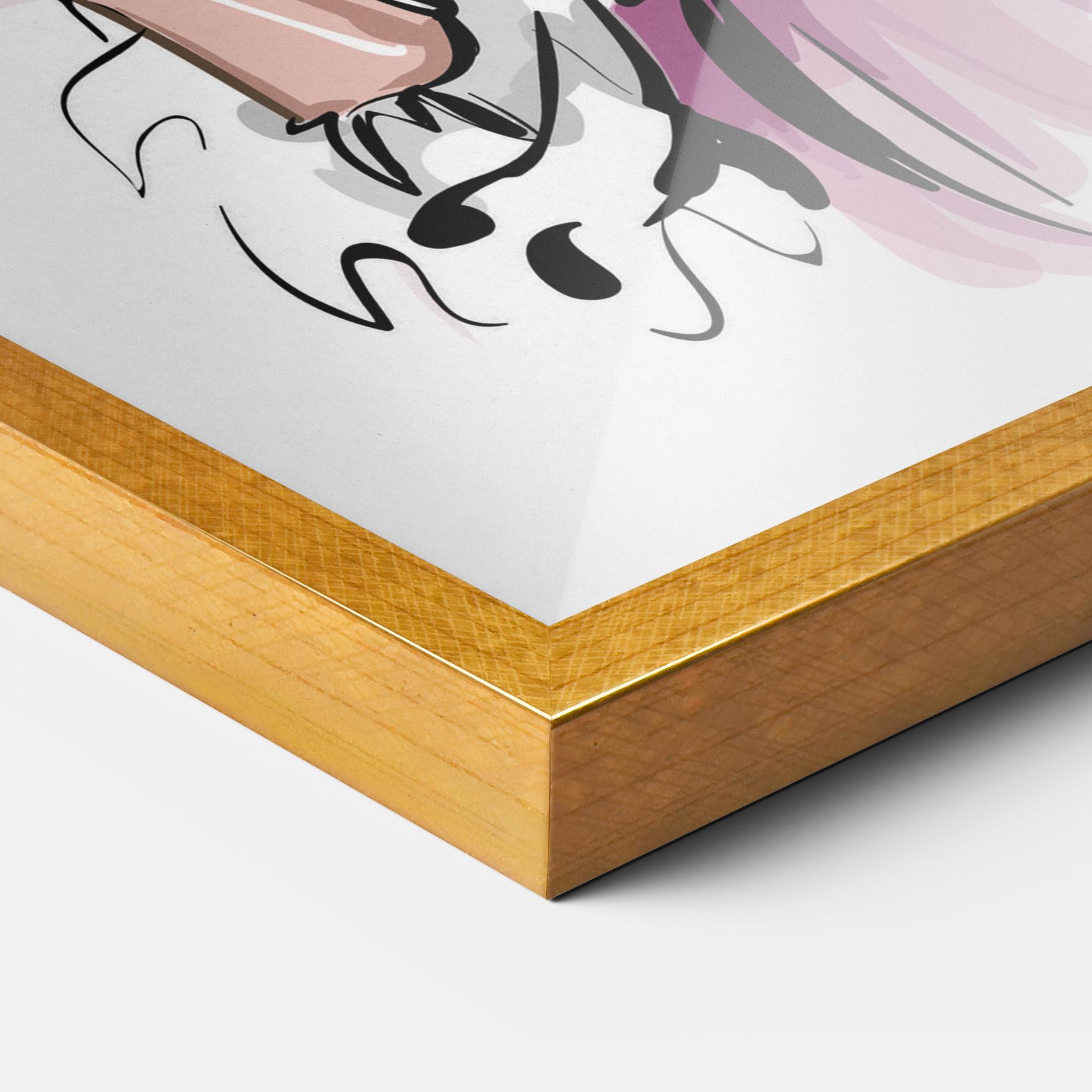 Keretezett Poszter Pink Style mockup 3