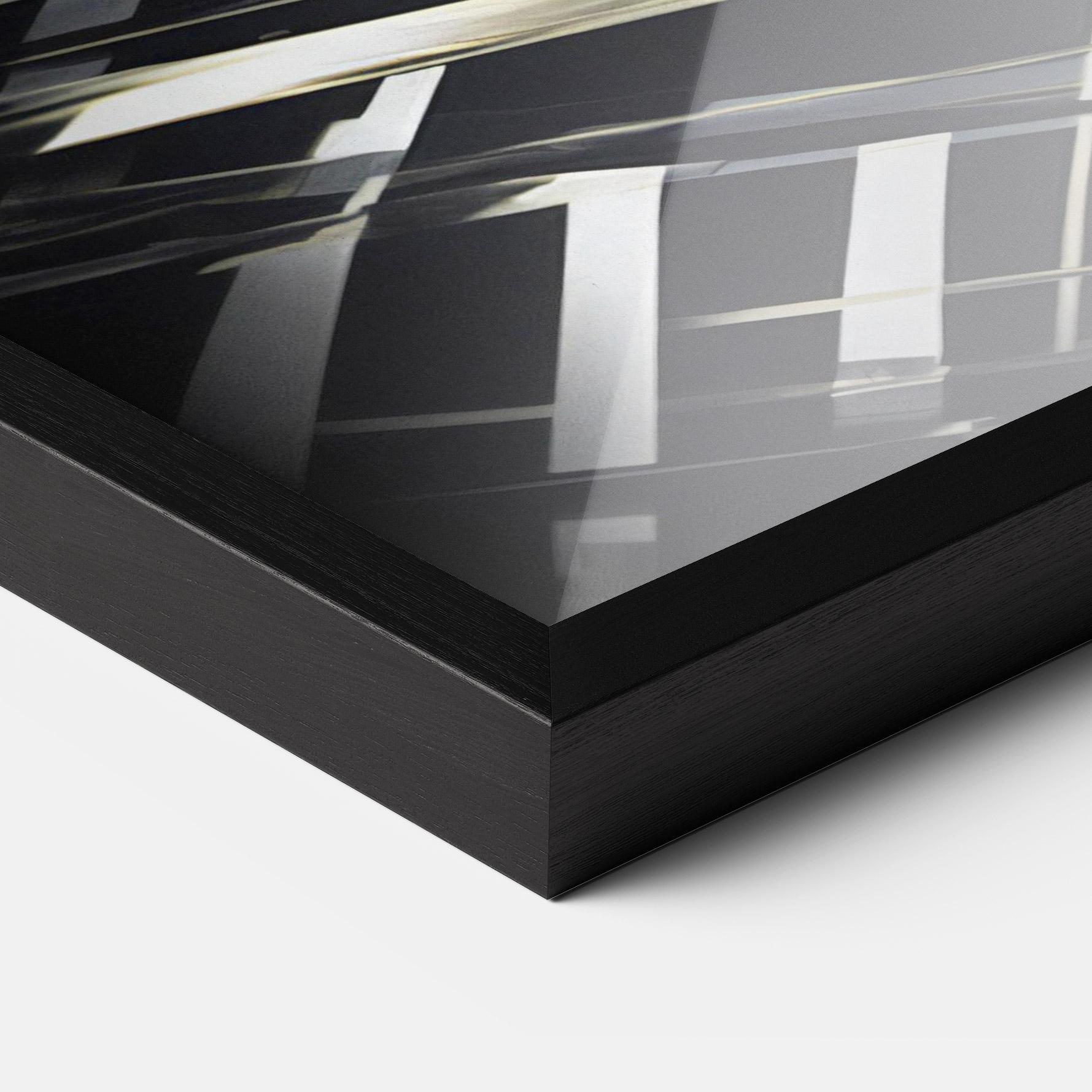 Keretezett Poszter Futuristic Make Up Woman mockup 3