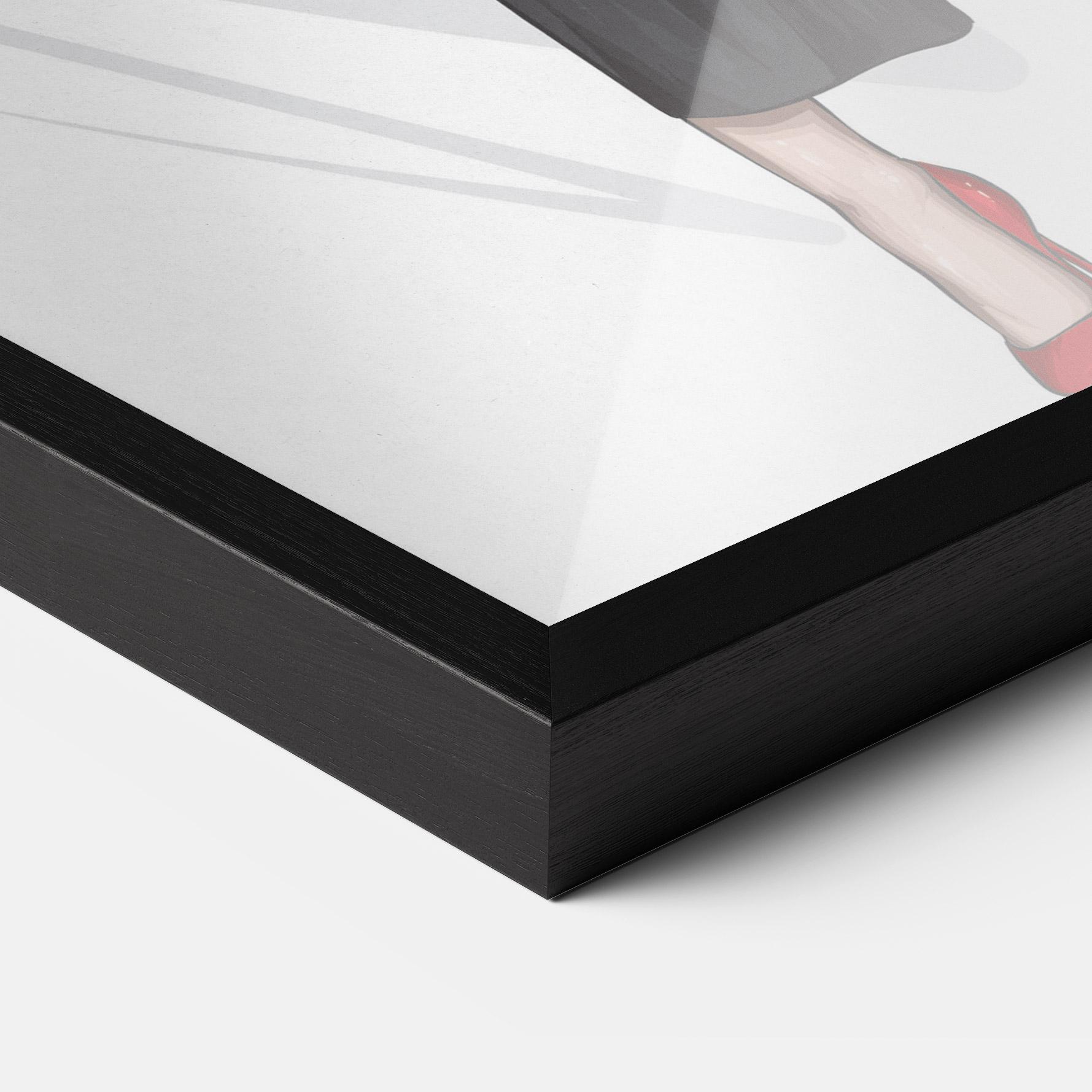 Keretezett Poszter Pretty Woman In White mockup 3