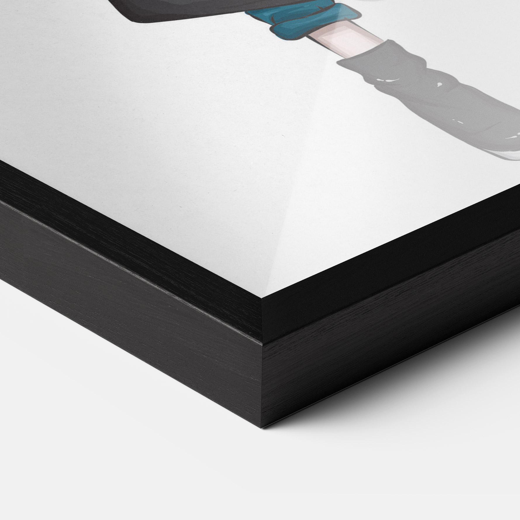 Keretezett Poszter Red Coat mockup 3