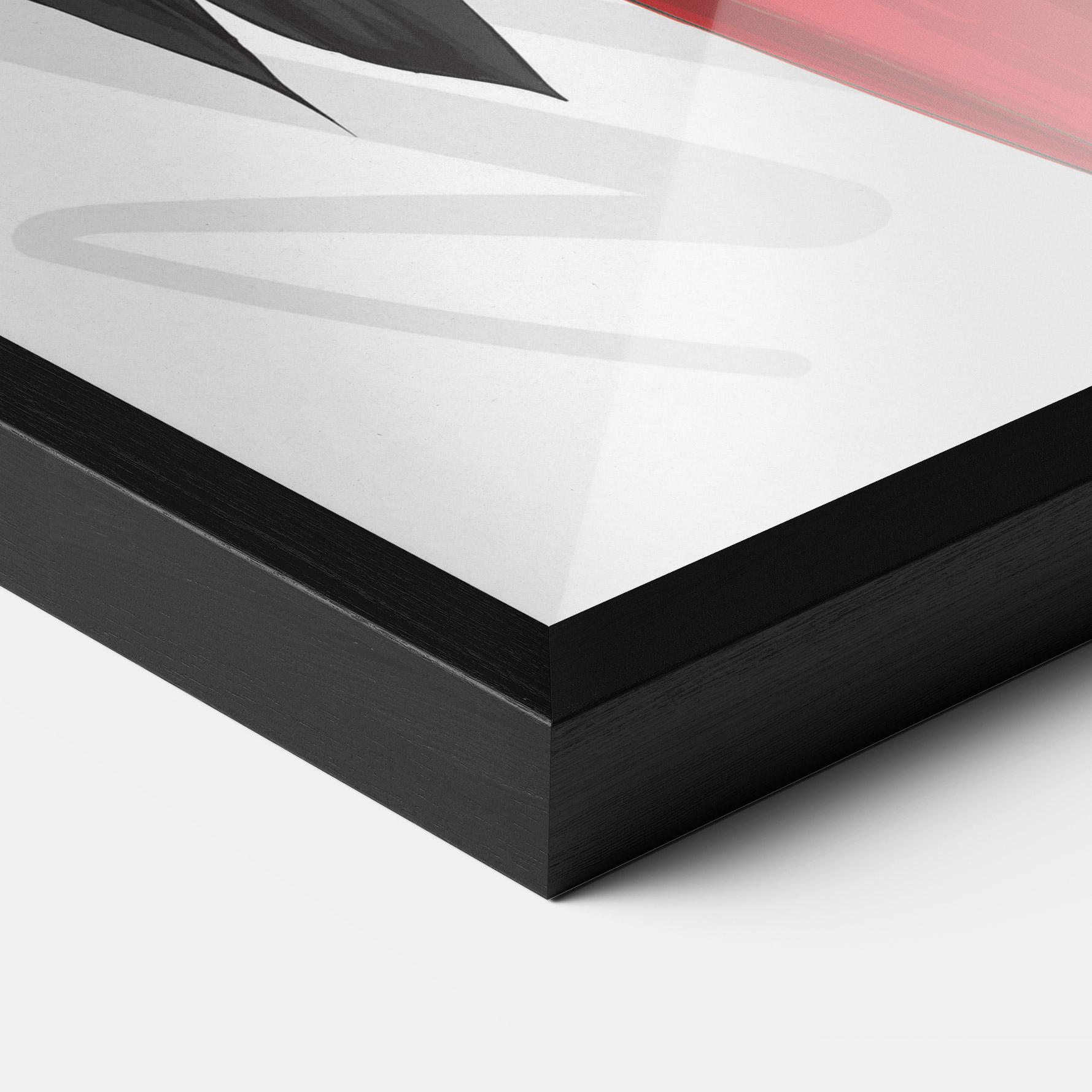 Keretezett Poszter Red Suit Woman mockup 3