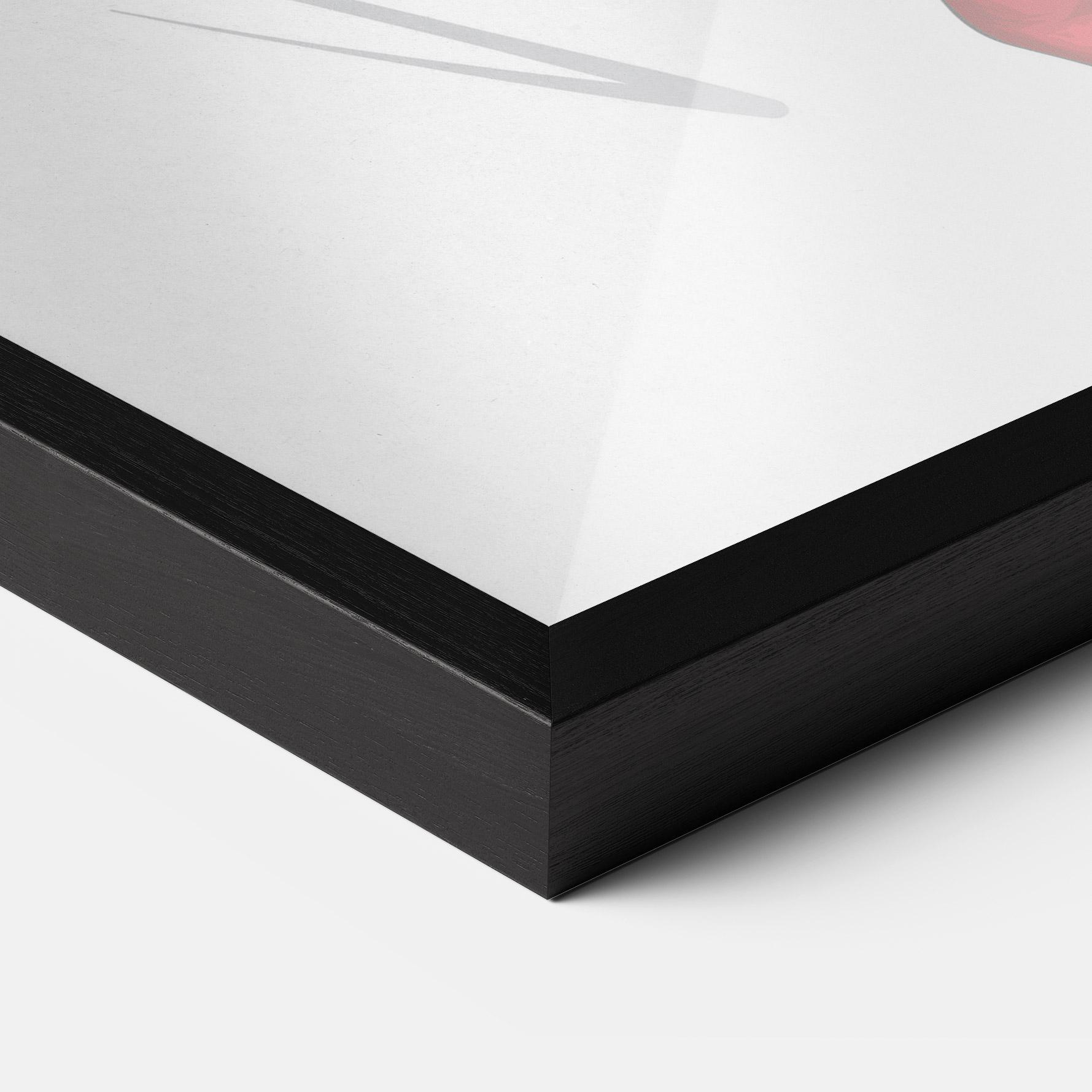 Keretezett Poszter Red Tall Boots Woman mockup 3