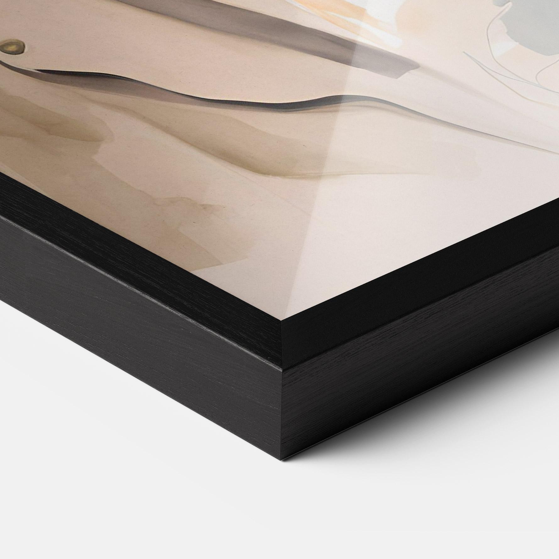 Keretezett Poszter Watercolor Stylish Model mockup 3