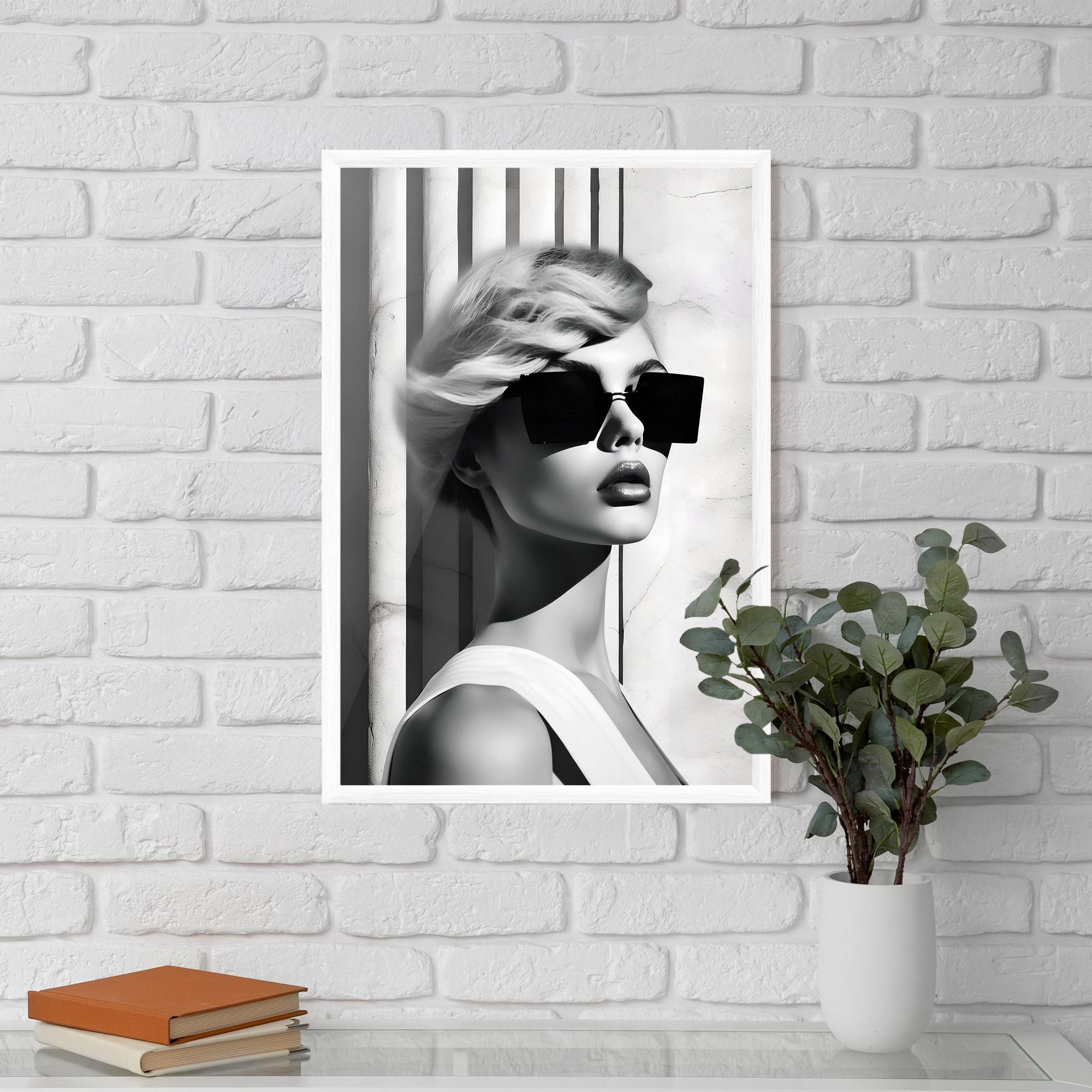 Keretezett Poszter Fashion Woman Glasses mockup 5