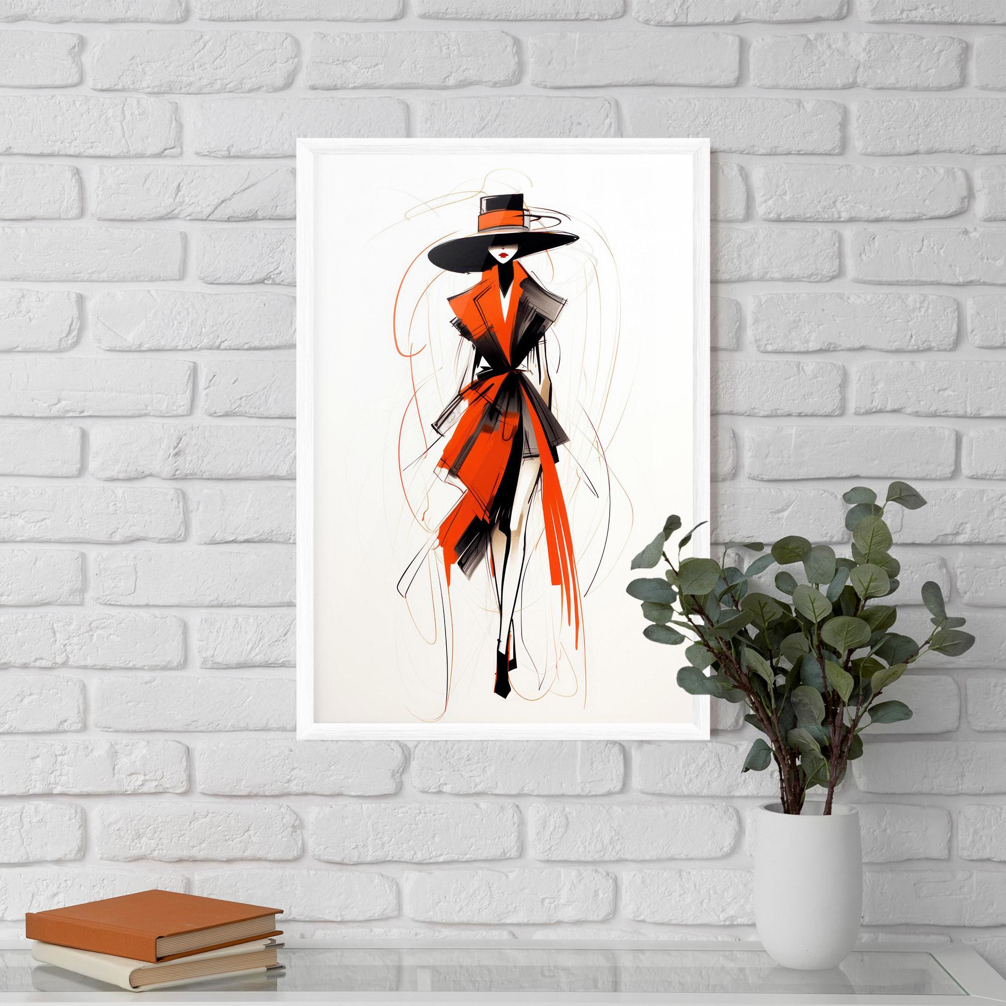 Keretezett Poszter Handdrawn Doodle mockup 5