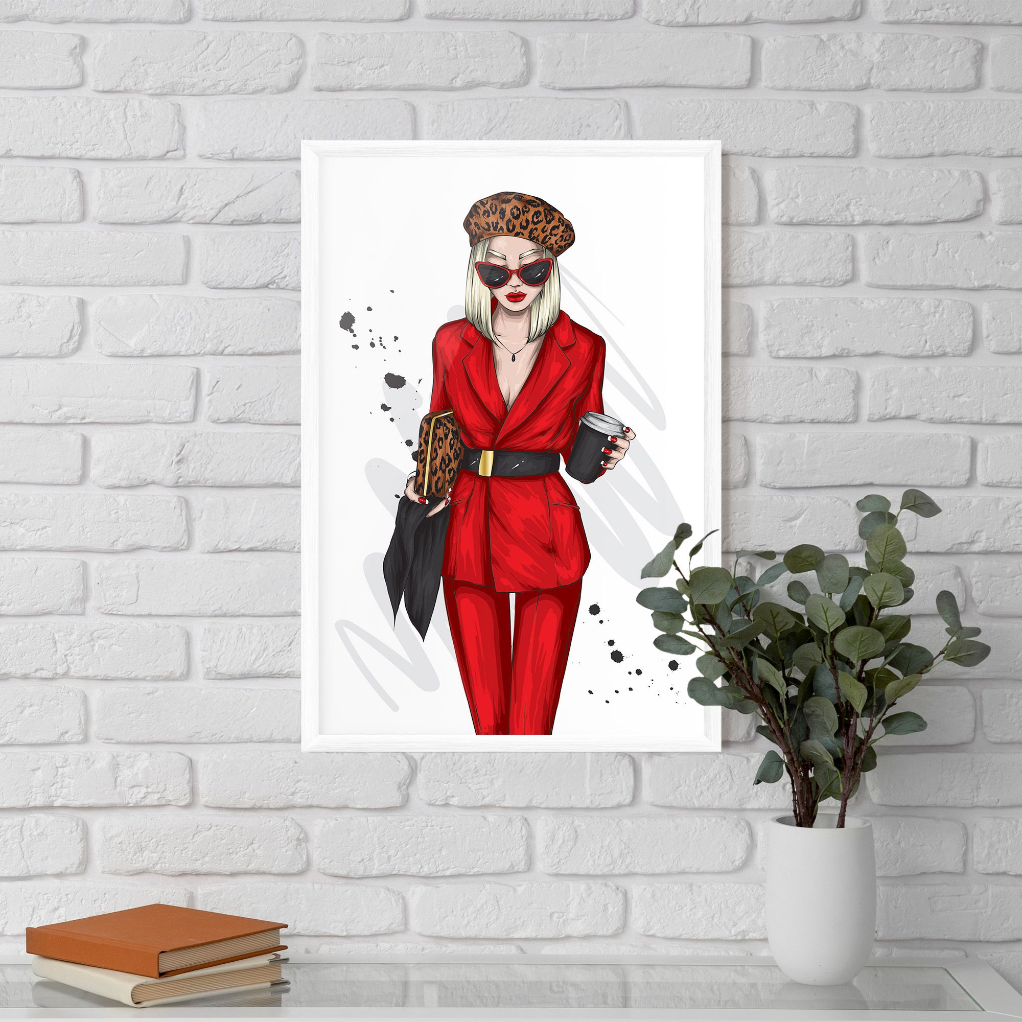 Red Suit Woman mockup 5