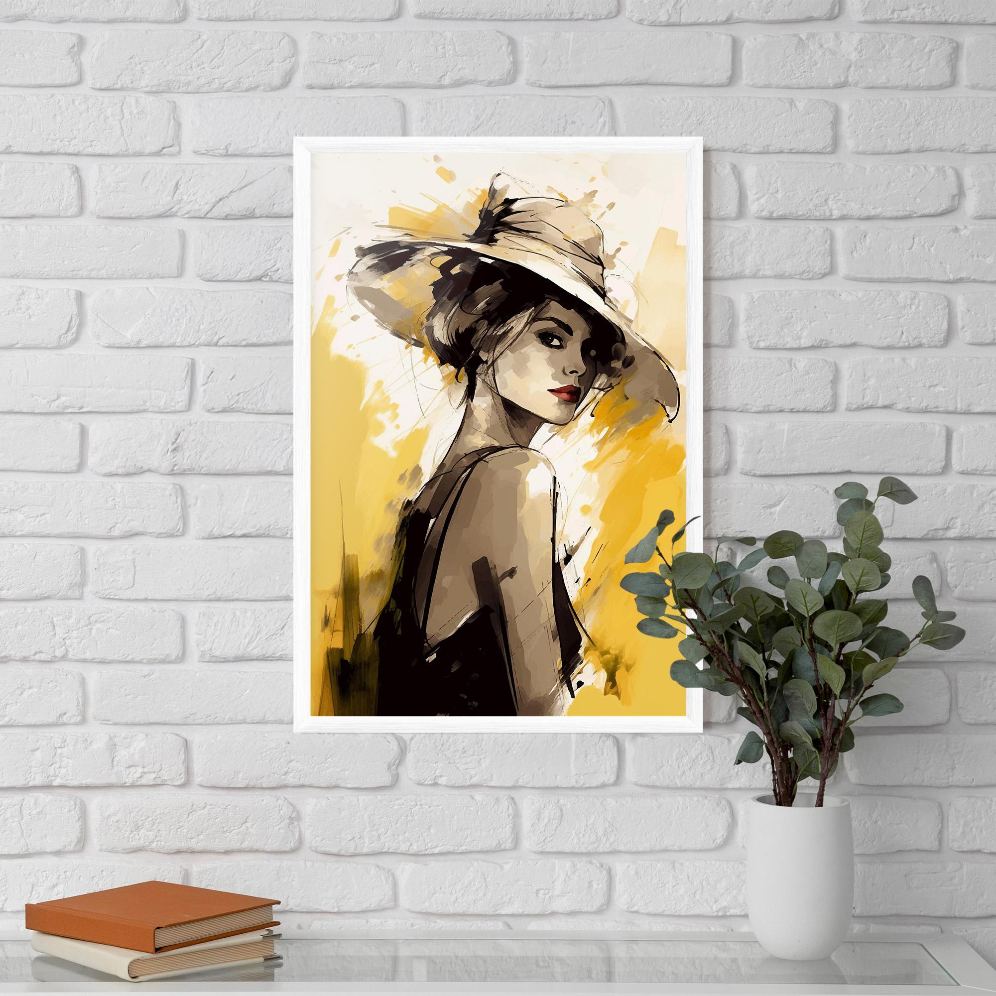 Keretezett Poszter Young Attractive Girl mockup 5