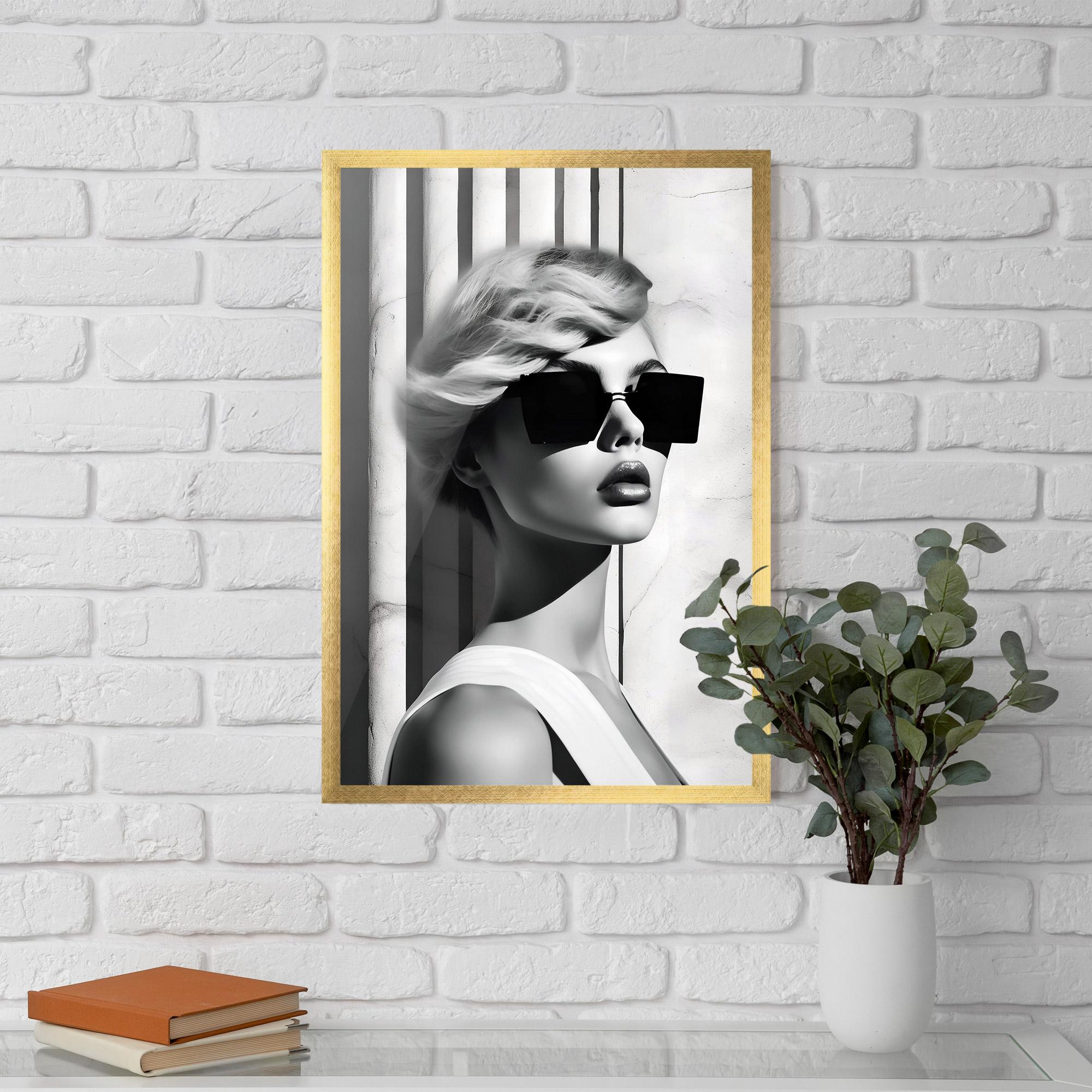 Keretezett Poszter Fashion Woman Glasses mockup 5