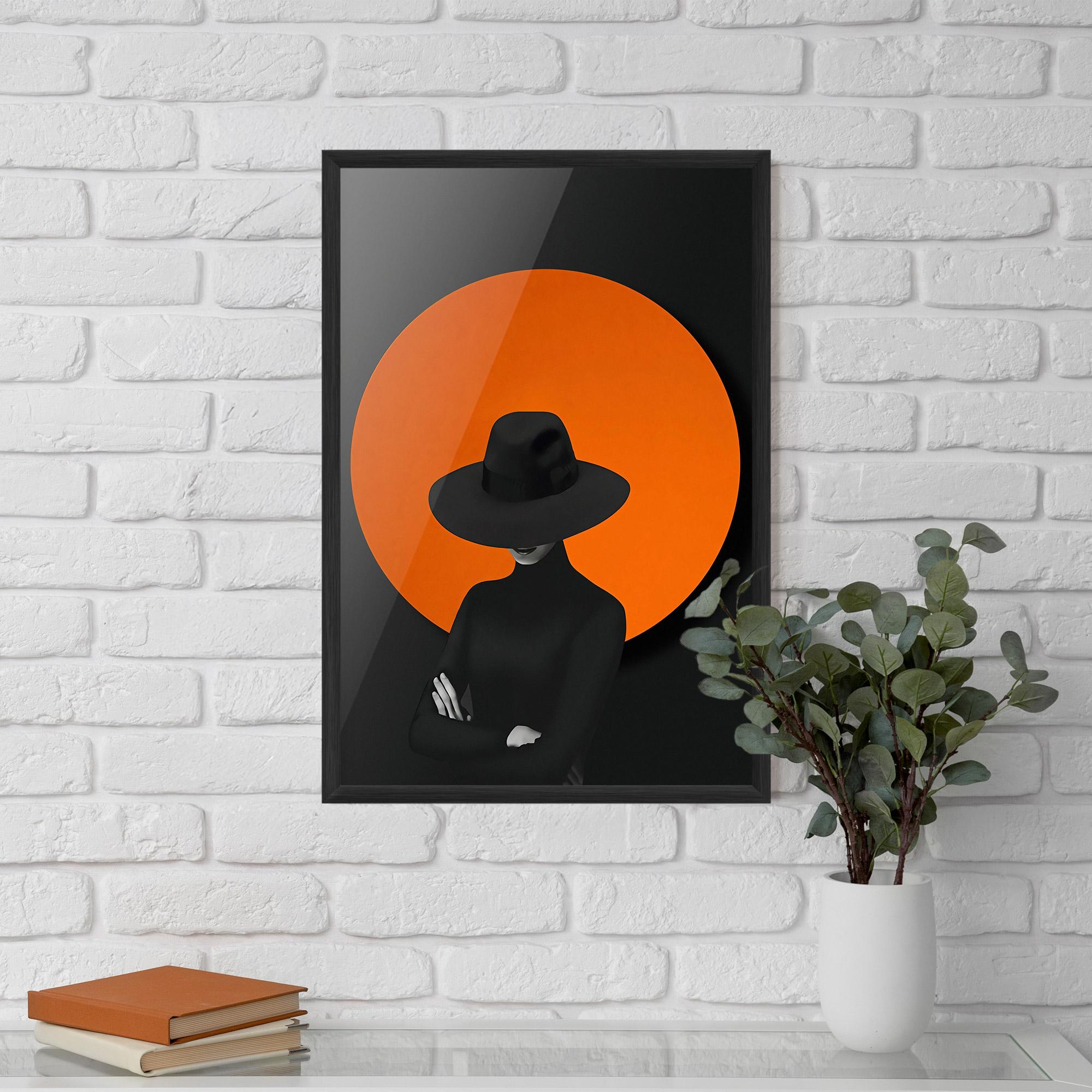 Keretezett Poszter Black Fashion mockup 5