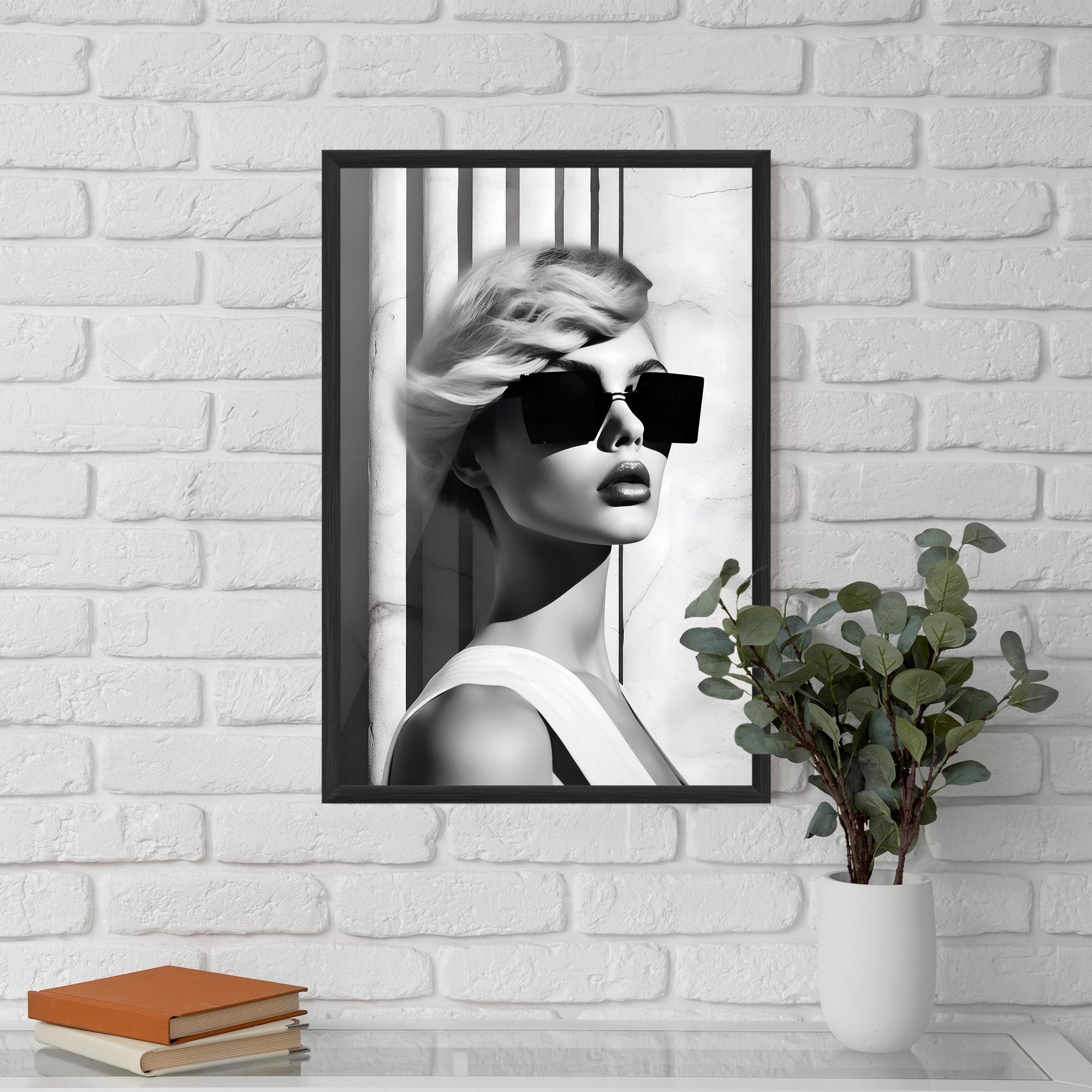 Keretezett Poszter Fashion Woman Glasses mockup 5