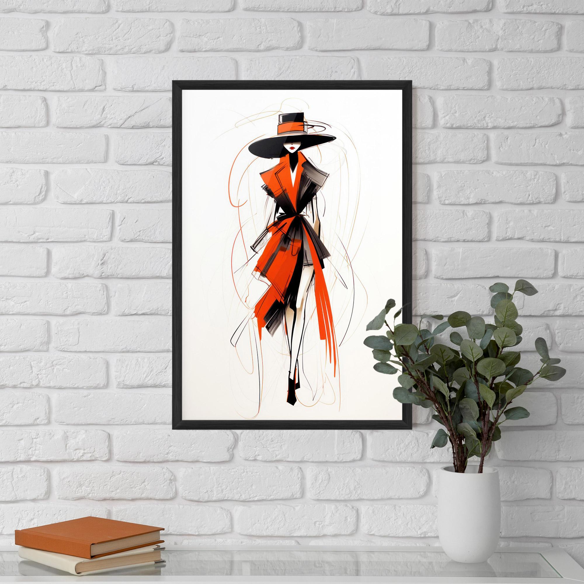 Keretezett Poszter Handdrawn Doodle mockup 5